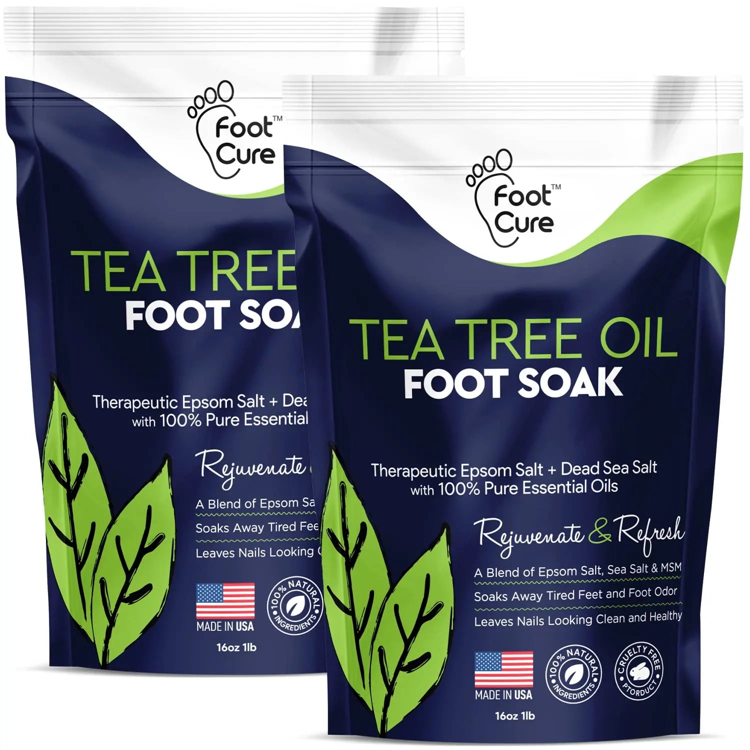 Tea Tree Oil Foot Soak with Epsom Salt - Best Toenail Fungus Treatment, Athletes FOOT CURE Au supplements