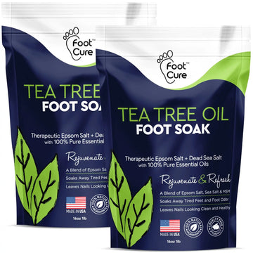 Tea Tree Oil Foot Soak with Epsom Salt - Best Toenail Fungus Treatment, Athletes FOOT CURE Au supplements
