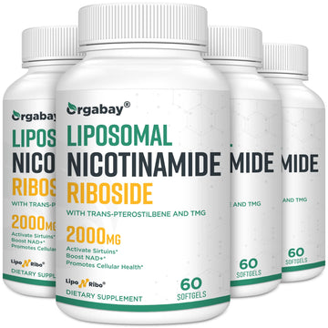 Liposomal Nicotinamide Riboside 2000 MG with TMG and Pterostilbene, Similar to NMN Supplements Boost NAD+, Support Healthy Aging, 240 Count Orgabay Au supplements