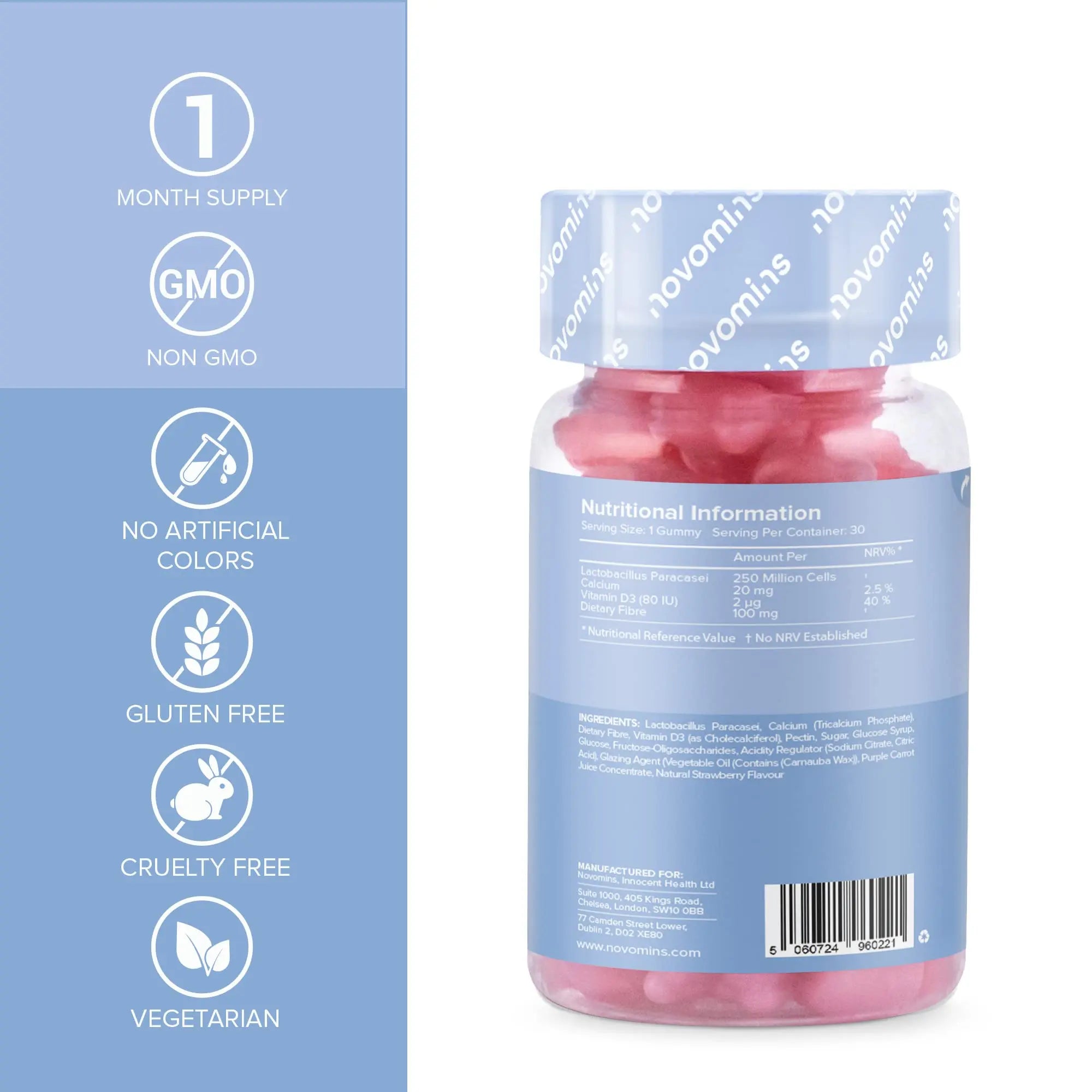 Kids Probiotic Gummies – Probiotics for Children – Kids Kind Tummy Gummies novomins Au supplements