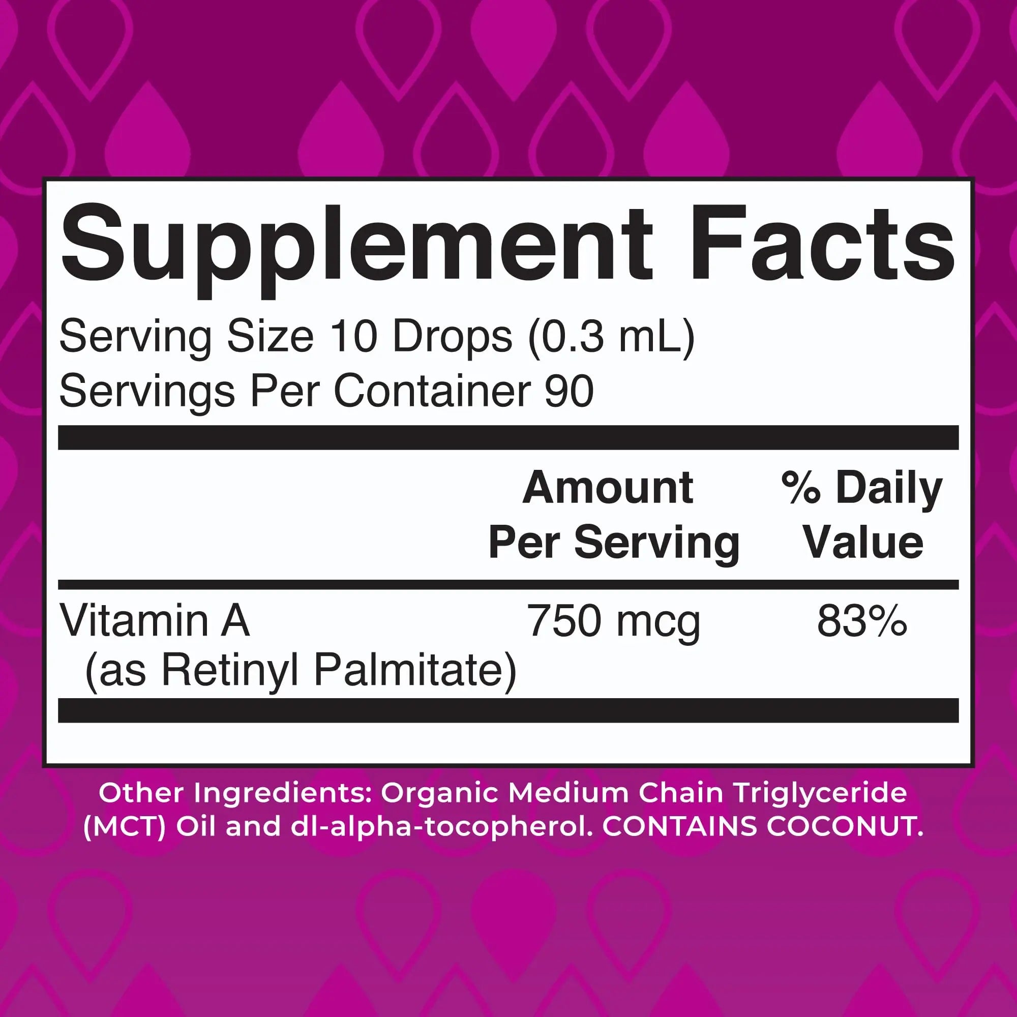 MaryRuth Organics USDA Organic Vitamin A Liquid Drops | 3 Month Supply | Bone Health for Ages 14+ | Essential Vitamin | 750mcg per Serving | Sugar Free | Vegan | Non-GMO | Gluten Free | 1oz MARYRUTH'S Au supplements