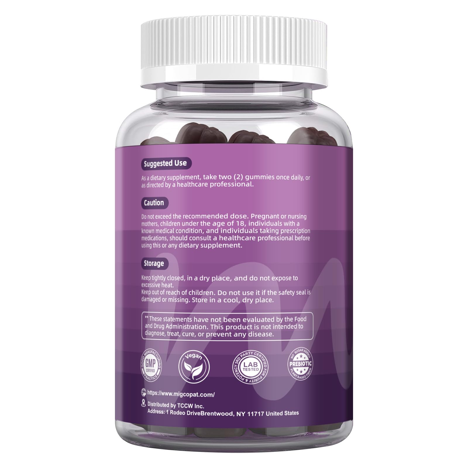 Migcopat Pre Post Probiotics Gummies, 5 in 1 Probiotic Prebiotic Postbiotic Digestive Enzymes with Fiber, 120 Billion CFU Probiotics Complete Gut Support, Sugar Free, Vegan, BlackBerry Flavor, 60 Cts Migcopat Au supplements