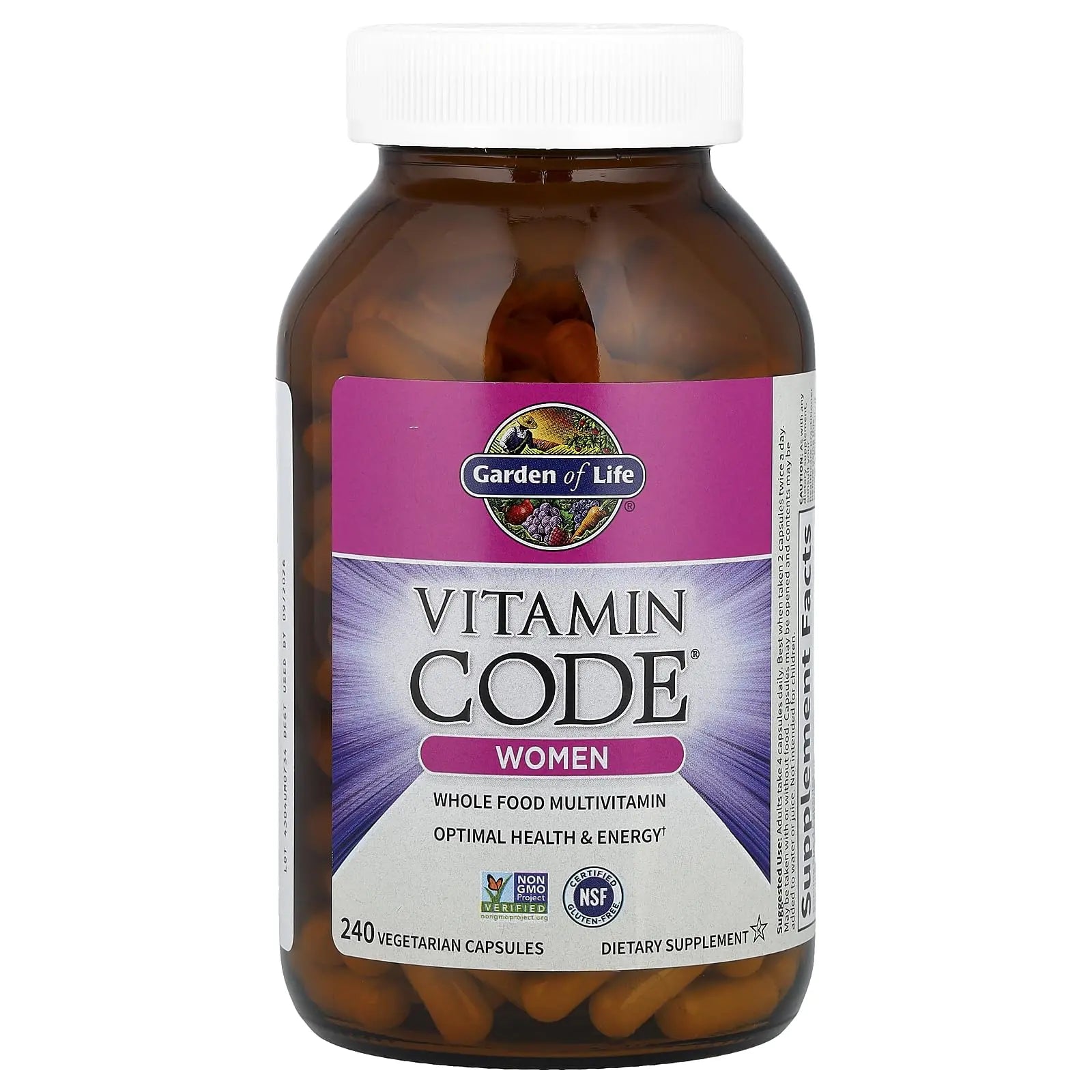 Garden of Life Multivitamin for Women, Vitamin Code Women's Multi - Whole Food Womens Multi Vitamins, Iron, Folate not Folic Acid, Vitamin A and Probiotics Garden of Life Au supplements