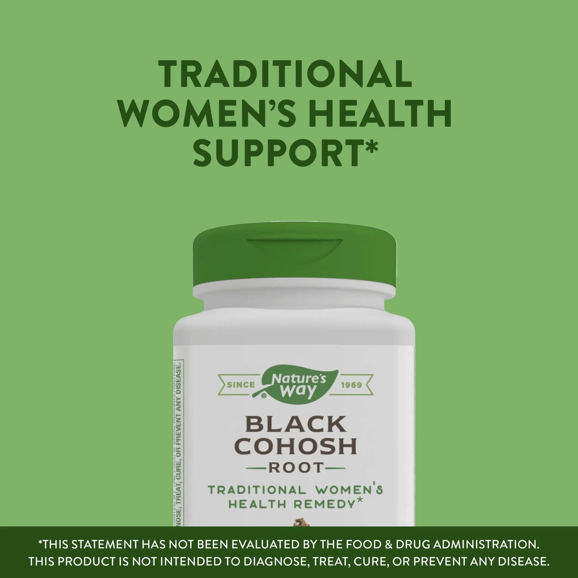 Nature's Way Black Cohosh Root, Traditional Support for Women's Health*, 540 mg Nature's Way Au supplements
