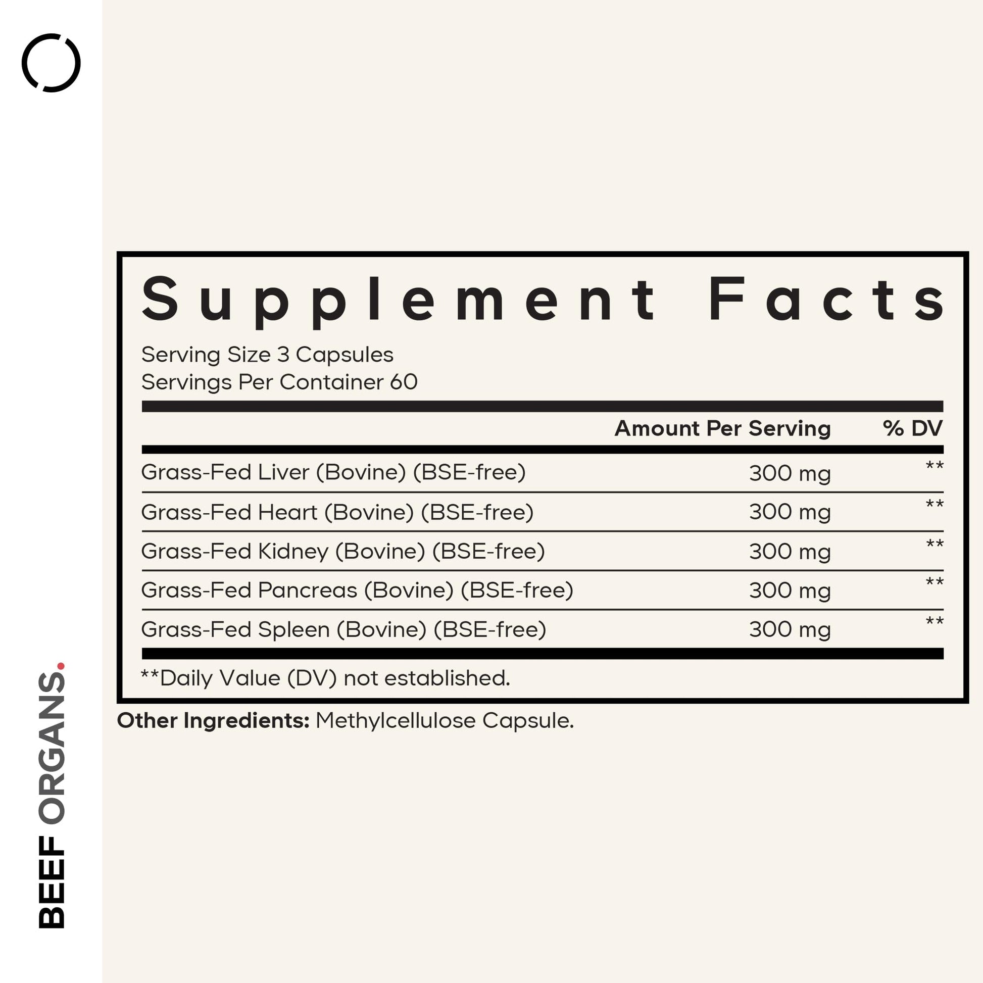 Codeage Grass Fed Beef Organs Supplement – Glandulars Supplements - Freeze Dried, Non-Defatted, Desiccated Liver, Heart, Kidney, Pancreas & Spleen Bovine Pills – Beef Vitamins - Non-GMO -180 Capsules Codeage Au supplements