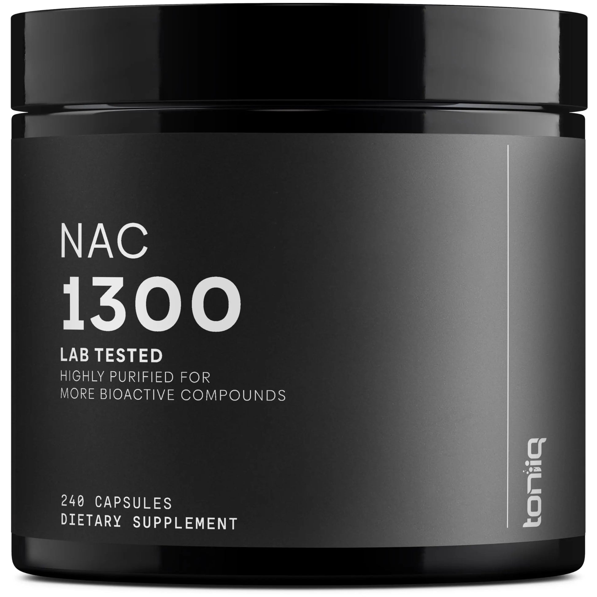 Toniiq 1300mg NAC - 4 Month Supply - Min. 98%+ Tested Purity - Ultra High Strength Bioavailable NAC Cysteine Supplement - 240 Vegetarian N Acetyl Cysteine Toniiq Au supplements