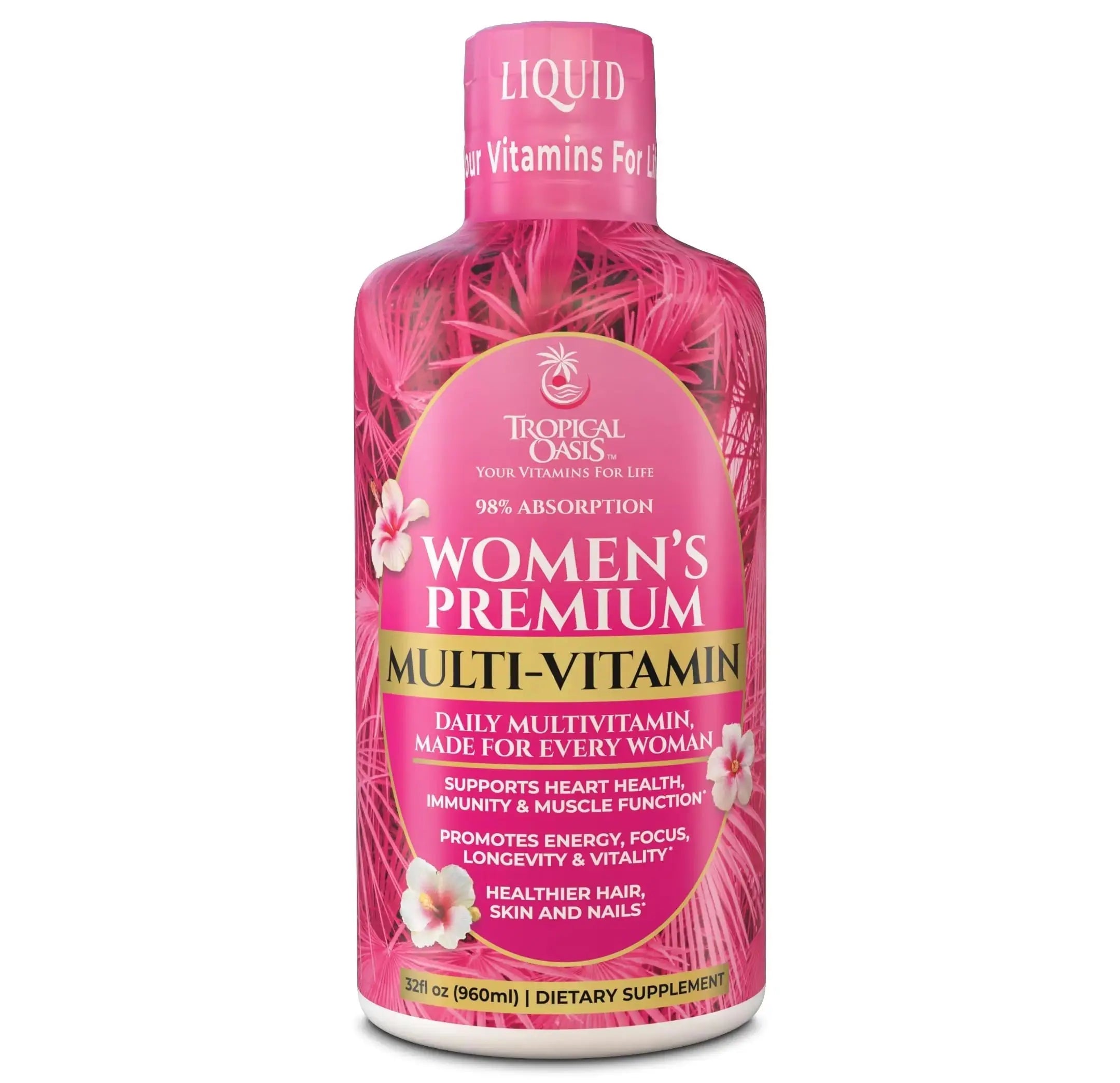 Premium Liquid Multivitamin for Women | Sugar Free Women’s Multivitamin | 100+ Vitamins, Minerals Tropical Oasis Au supplements