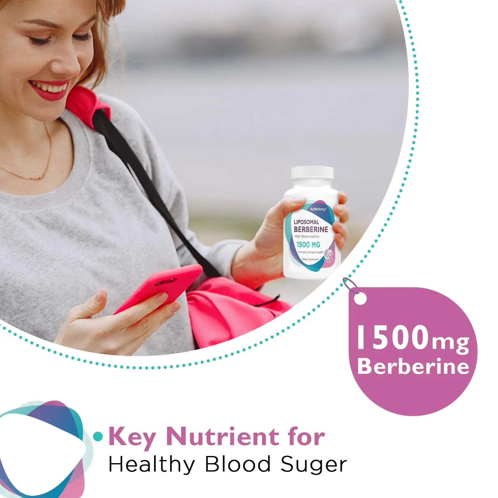 Berberine HCL Supplement 1500mg - High Bioavailability Liposomal Berberine Capsules KoNefancy Au supplements