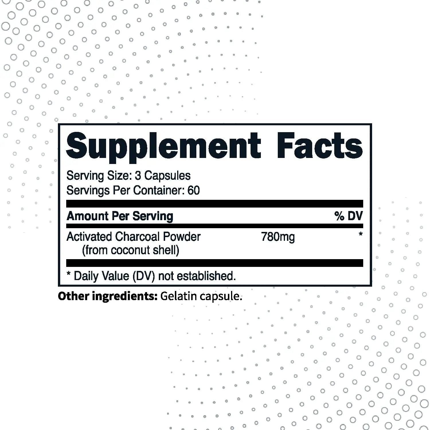 Type Zero Activated Charcoal Capsules (180 Count) - 60 Servings, 780mg Per Serving, from Coconut Shell, Non-GMO, Gluten-Free Type Zero Au supplements