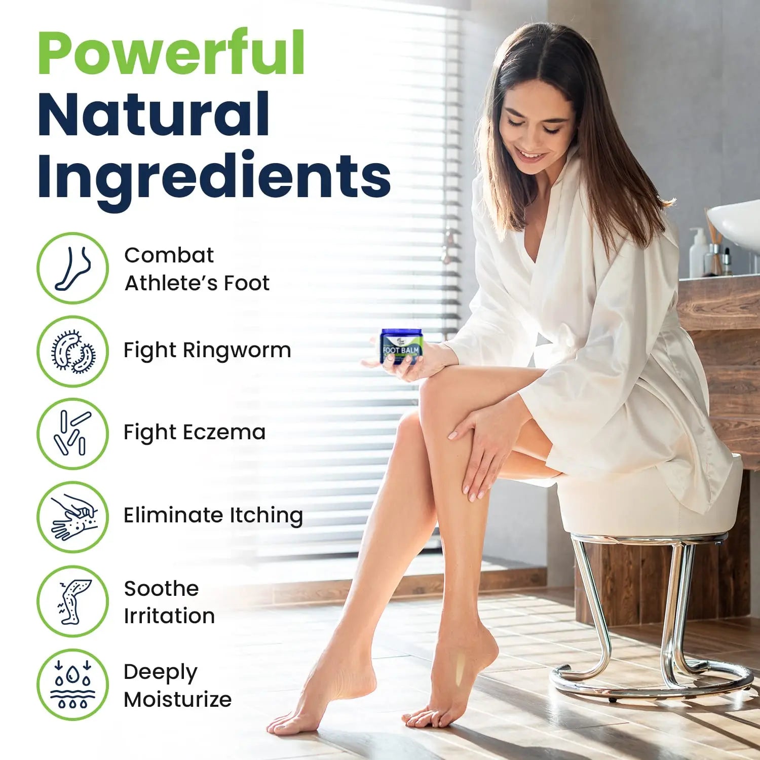 Tea Tree Oil Foot Balm/ Moisturizer For Dry Cracked Feet - Instantly Hydrates & Soothes FOOT CURE Au supplements