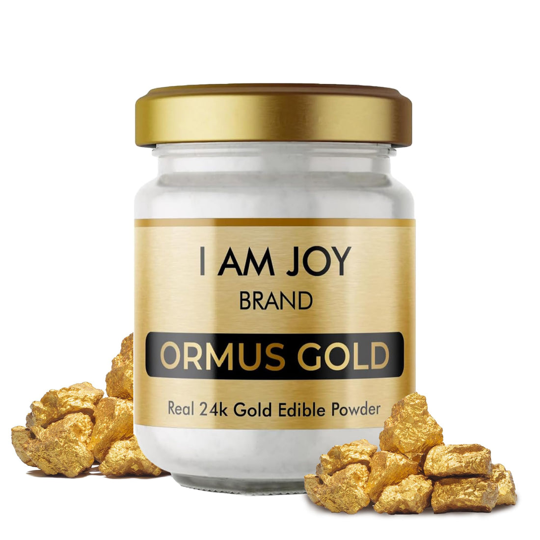 I Am Joy co. Pure Ormus White Gold Powder Monoatomic M-State 24k 99.99% | No Plastic, No Lye, No Dyes, No Fillers | 22 Grams I Am Joy co. Au supplements