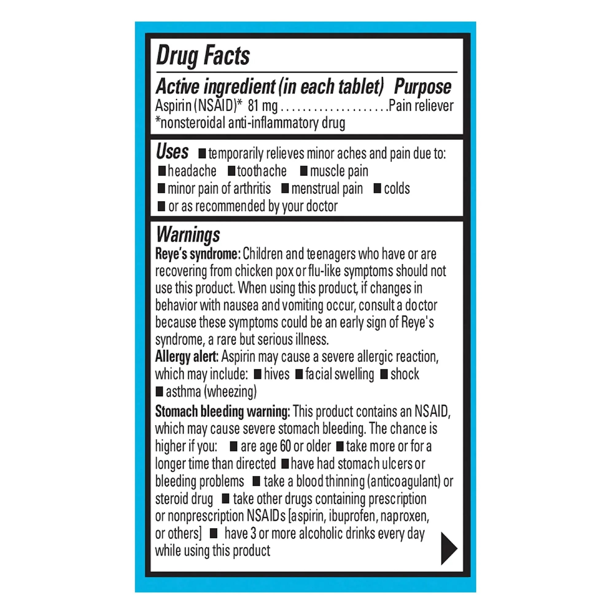 Ecotrin Low Strength Safety Coated Aspirin, NSAID 81mg, 45 count (2 Pack) Ecotrin Au supplements