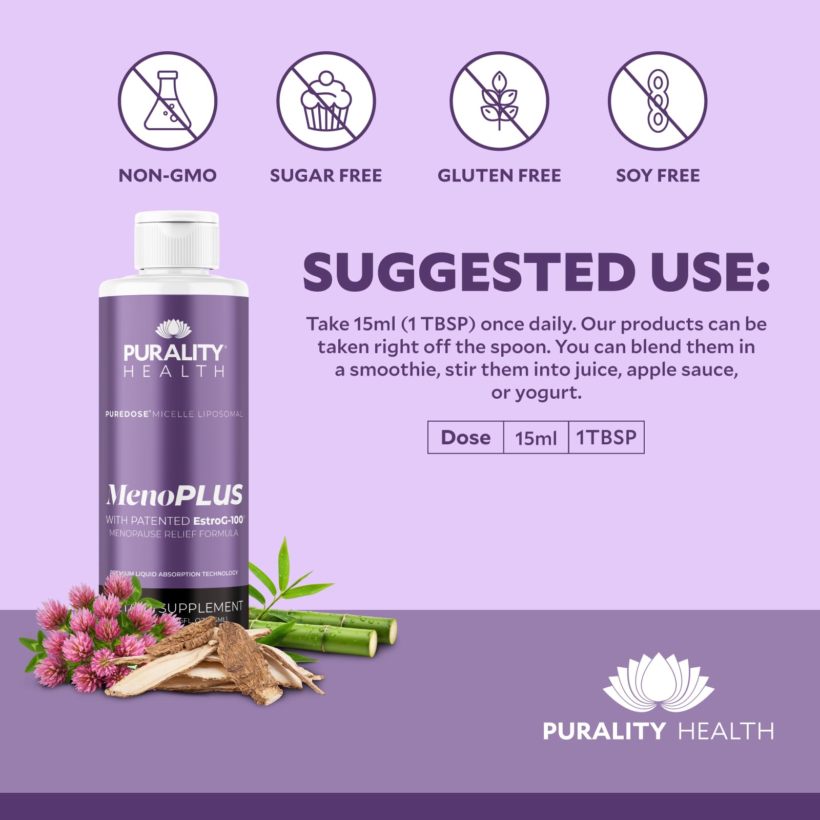 PURALITY HEALTH MenoPLUS Liposomal Menopause Supplement for Women | EstroG-100®, Vitamins D3, B6, B12 & K2 | Iodine | Hormonal Balance & Mood Support PURALITY HEALTH Au supplements