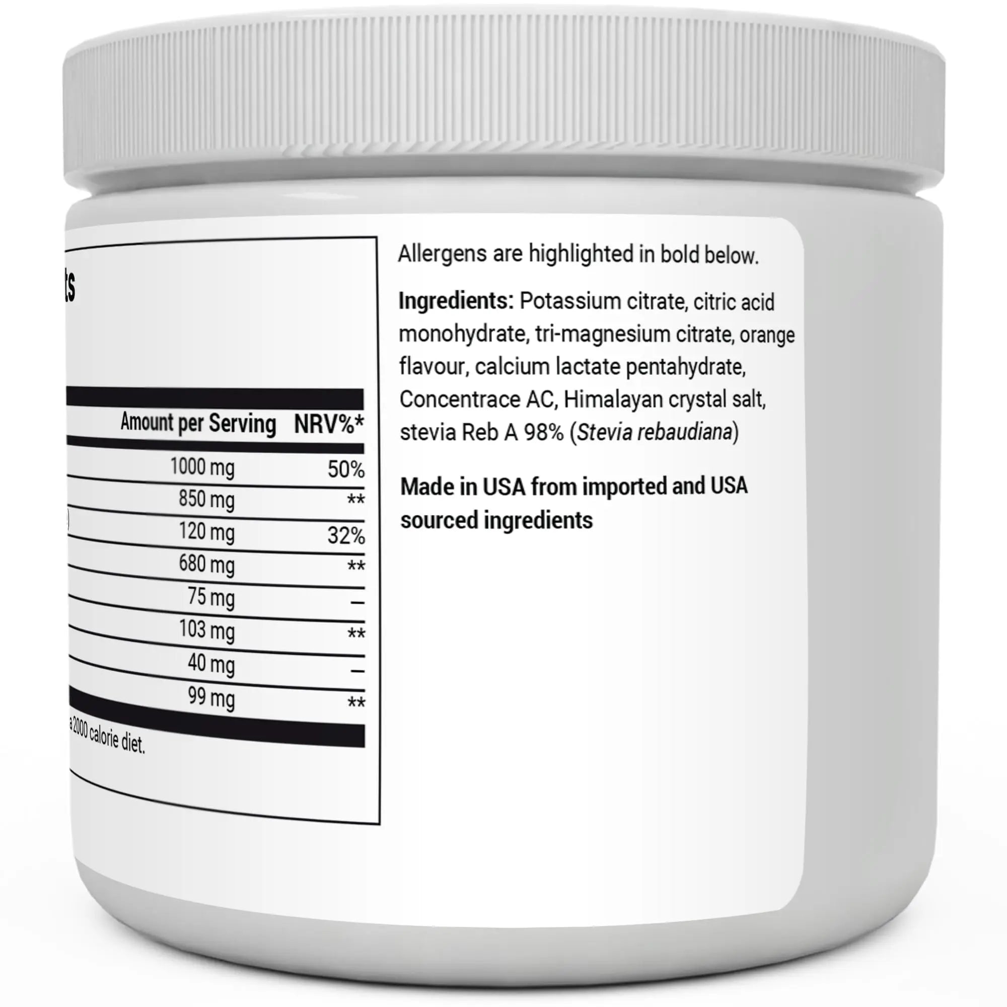 Dr. Berg Electrolyte Powder - Electrolyte Drink Supplements with 1000mg Potassium Dr. Berg Nutritionals Au supplements