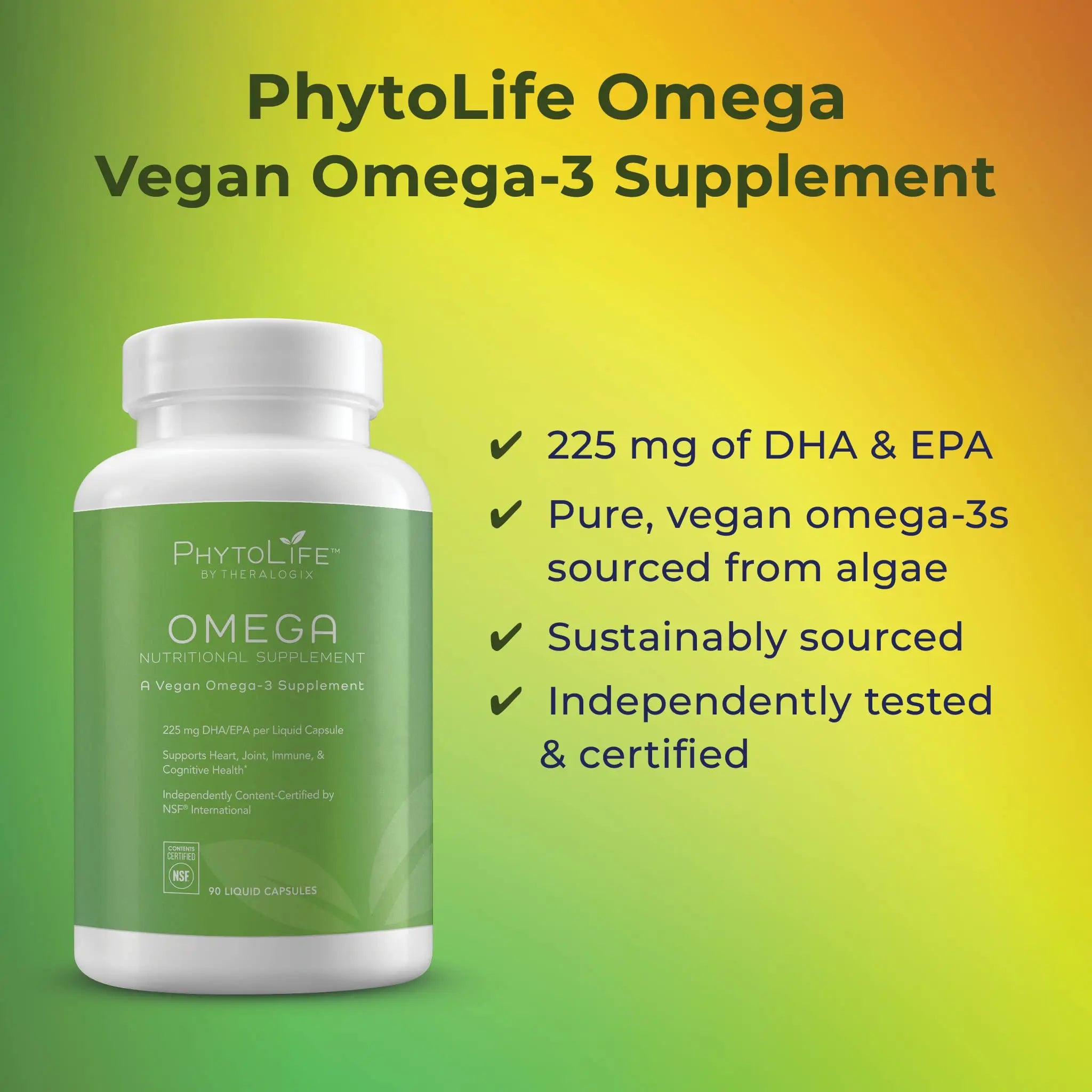 Theralogix PhytoLife Omega - 90-Day Supply - Vegan Algae Omega-3 Supplement Theralogix Au supplements