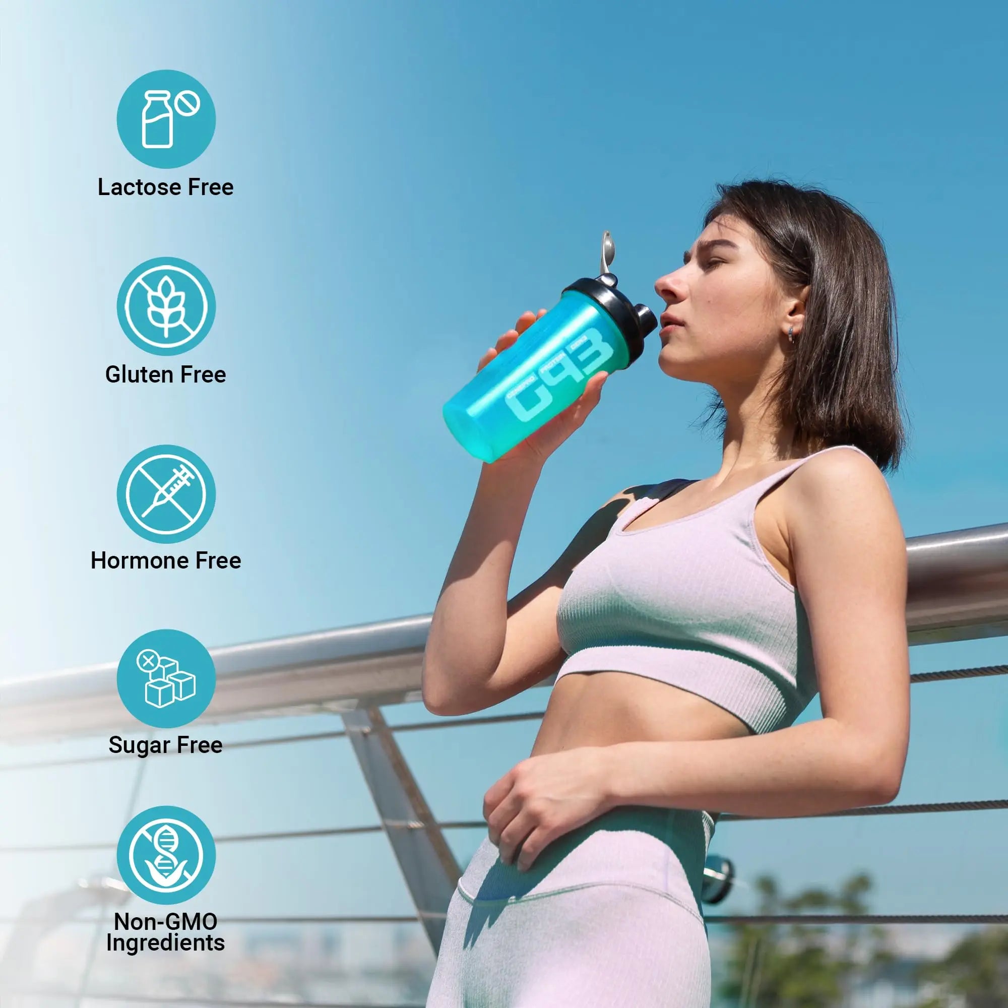 Genepro Unflavored Protein Powder - New Formula - Lactose-Free, Gluten-Free, & Non Genepro Gen. 3 The Protein Solution Au supplements