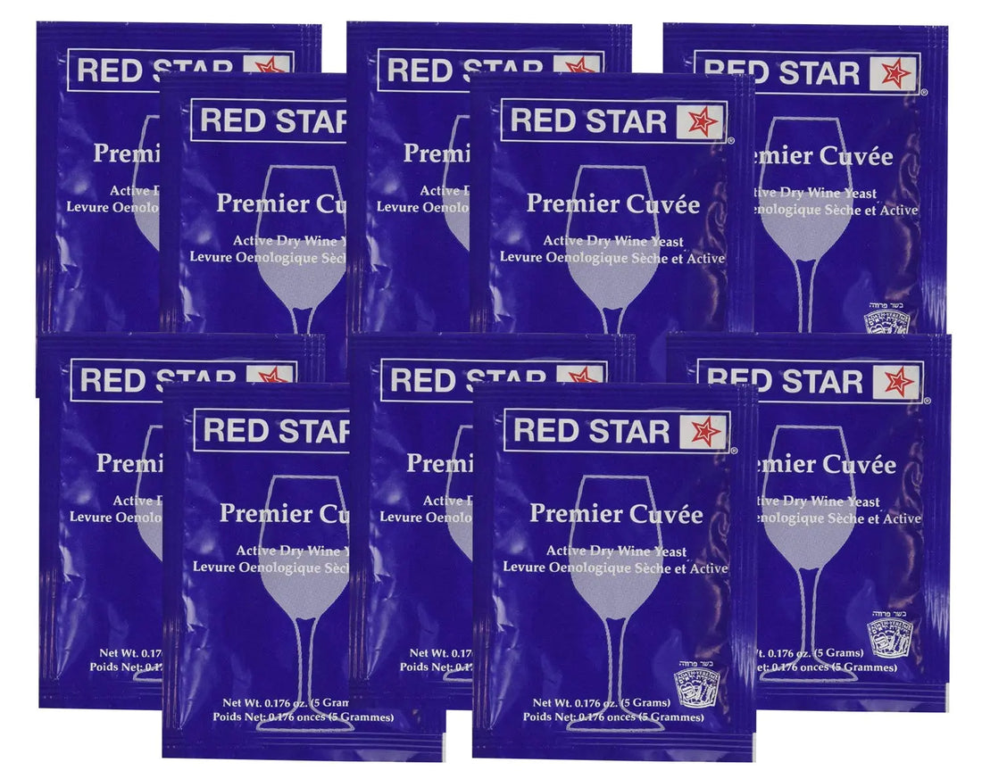 Red Star Premier Cuvee Yeast 10 Packets Red Star Au supplements