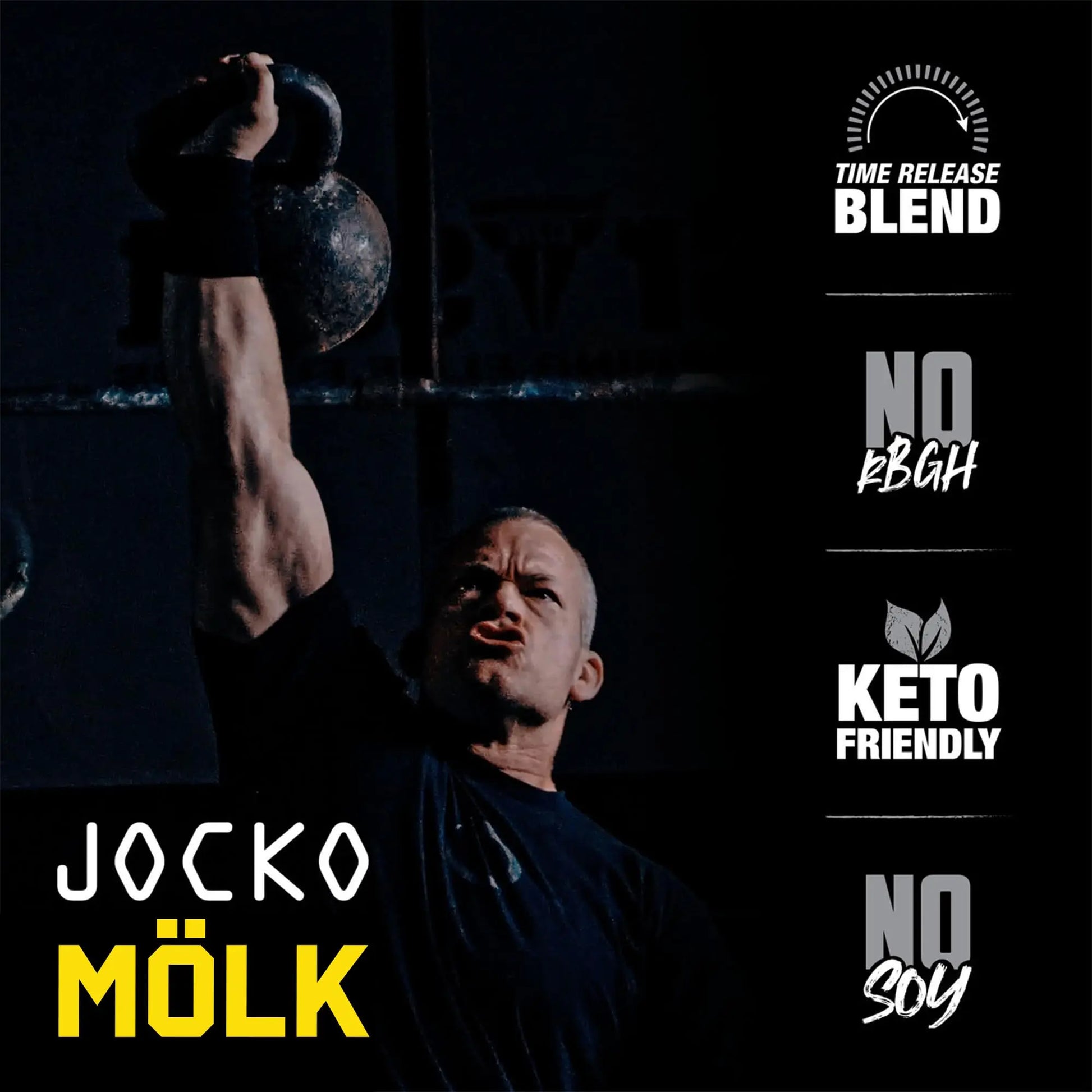 Jocko Mölk Whey Protein Powder (Banana Cream) - Keto, Probiotics, Grass Fed, Digestive Jocko Fuel Au supplements