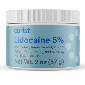 Curist 5% Lidocaine Cream Pain Relief - Numb Quickly & Effectively with 5% Lidocaine Numbing Cream for Anorectal Use - (1 Pack - 2 oz Jar) Curist Au supplements