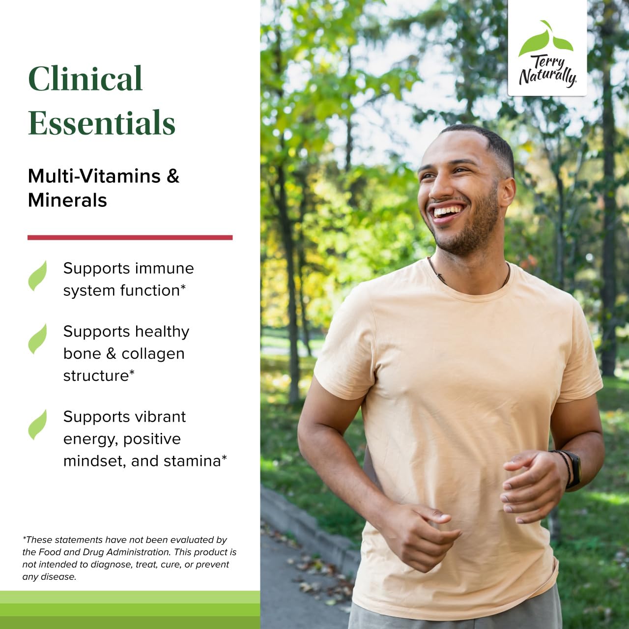 Terry Naturally Clinical Essentials - Supplement to Aid Bone, Cardiovascular & Immune Health - Supplement with Chelated Minerals - Supplement with B-Vitamins & Vitamin C - 120 Capsules (Pack of 2) Terry Naturally Au supplements