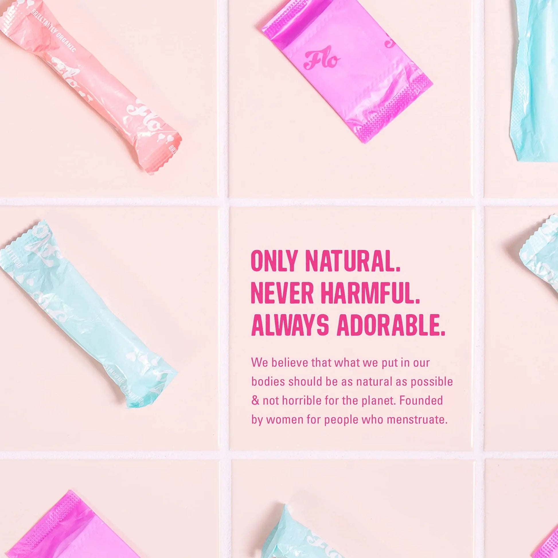 FLO - Organic Bamboo Daily Panty Liners, Plant-Based Cotton, Biodegradable FLO Au supplements
