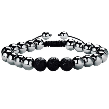 RENZHI-Magnetic Hematite Bracelet–Beaded Magnetic Bracelets for Men and Women RENZHI Au supplements