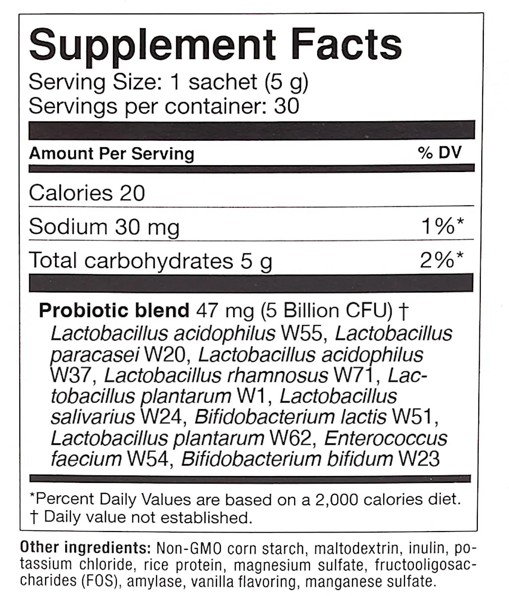 OMNi BiOTiC AB 10 - Clinically Tested Restorative Probiotic - Supports & Restores Gut Flora & Digestion - Digestive Probiotic for Diarrhea - Vegan, Hypoallergenic, Non-GMO (30 Daily Packets) OMNi BiOTiC Au supplements