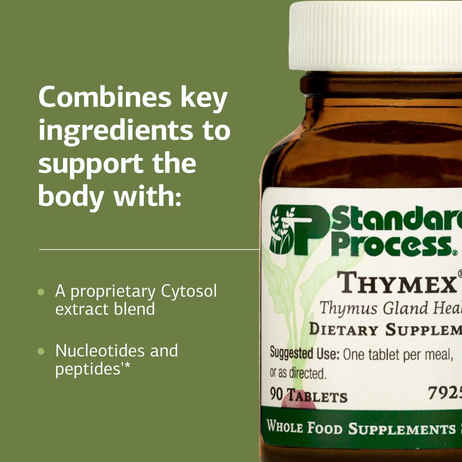 Standard Process Thymex - Cytosol Extract Dietary Supplement for Immune Health - Gluten-Free, Non-Dairy, & Non-Soy - 90 Tablets (90 Servings) Standard Process Inc. Au supplements