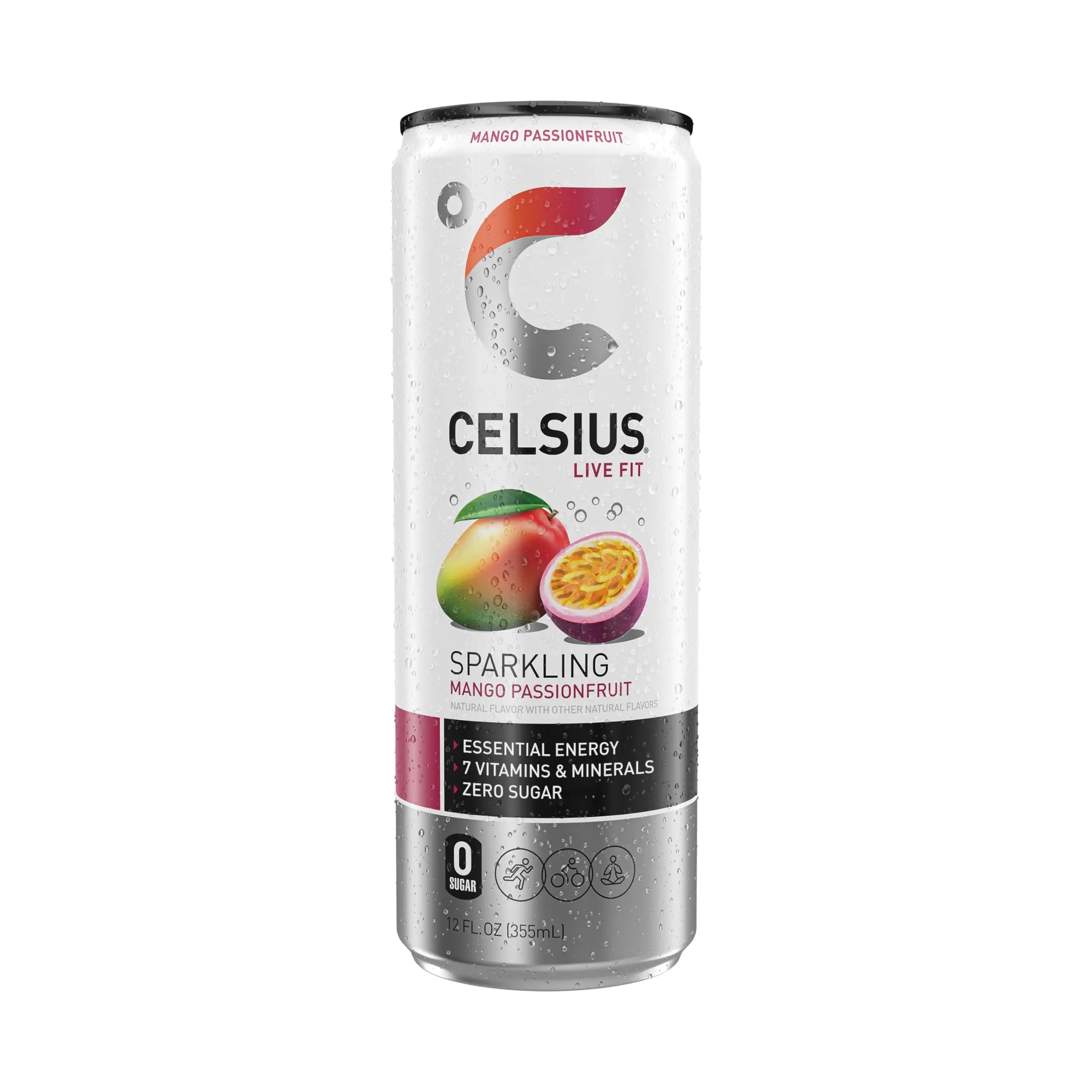 CELSIUS Sparkling Mango Passionfruit, Functional Essential Energy Drink 12 Fl Oz CELSIUS Au supplements