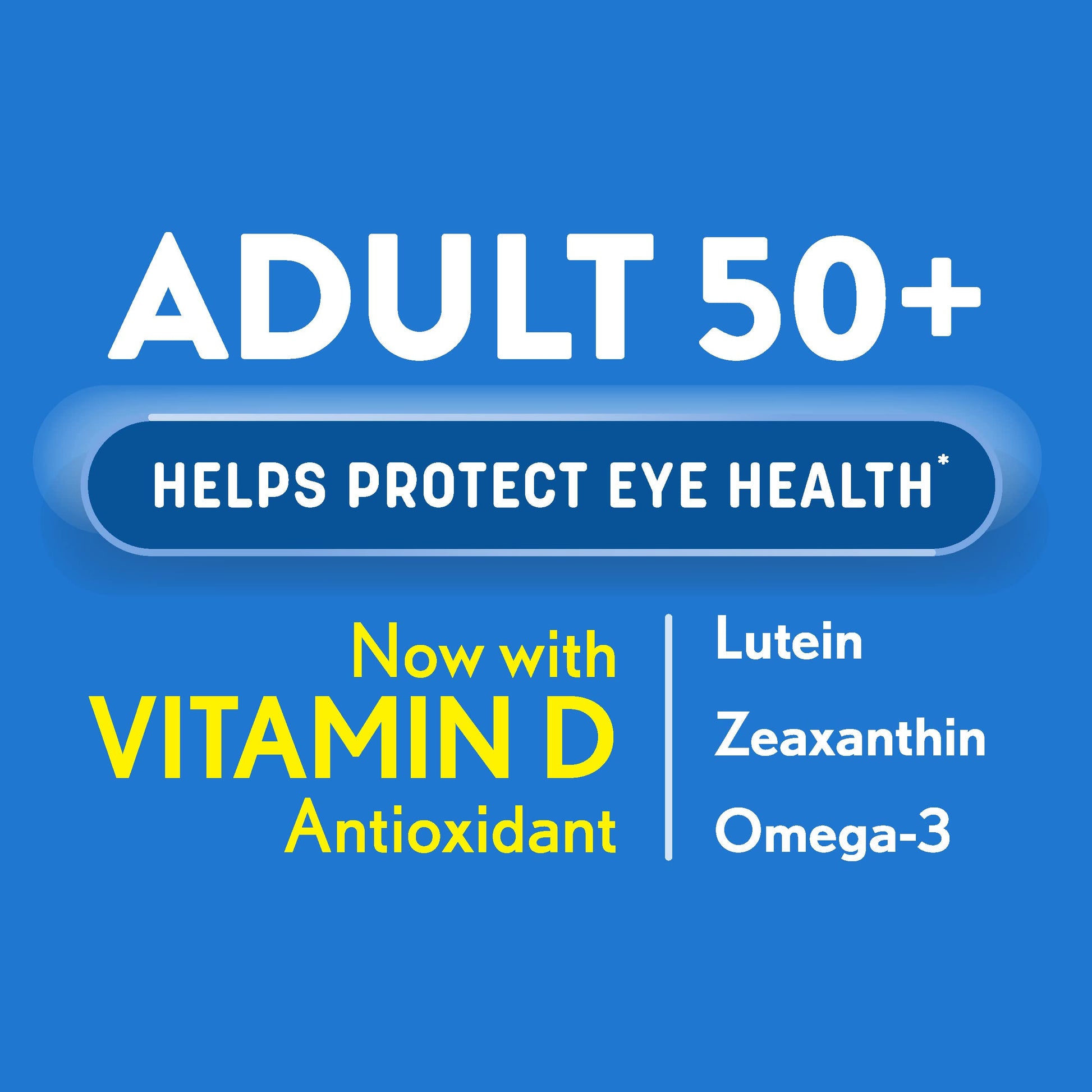 Ocuvite 50+ Eye Vitamin & Mineral Supplement, Multivitamin for Vision & Ocular Health with Omega-3, Zinc, Vitamins C & E, Lutein & Zeaxanthin, Zinc Supplements for Women and Men, 50 Softgels Ocuvite Au supplements