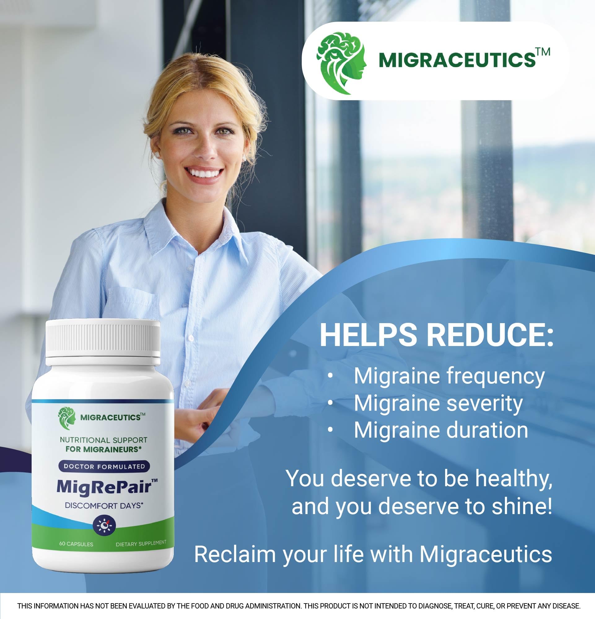 MigRePair | Doctor Formulated Natural Herbal Supplement for Migraine Relief Needs | Supports Relief During Migraine Discomfort (Ictal Phase) Migraceutics Au supplements