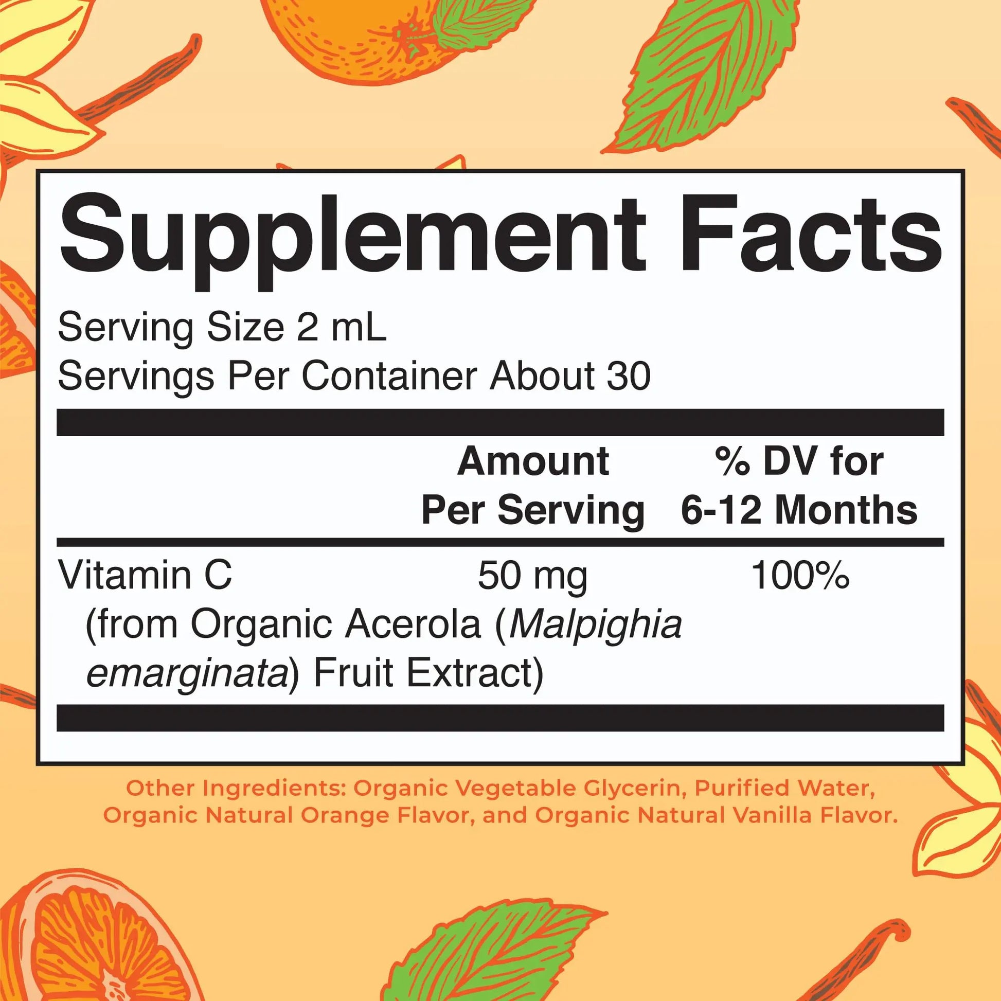 MaryRuth Organics Infant & Baby Vitamin C Supplement | USDA Organic Vitamin C Liquid Drops for Infants | Ages 6-12 Months | Immune Support | Overall Health | Vegan | Non-GMO | Gluten Free | 2 Fl Oz MARYRUTH'S Au supplements