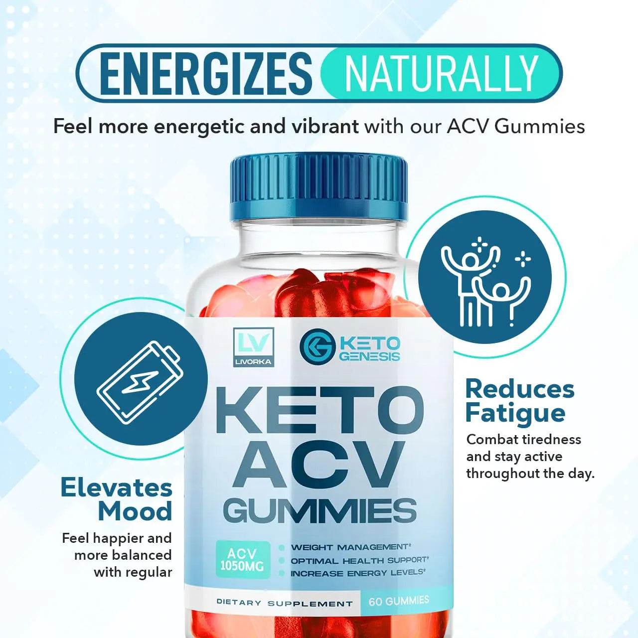 5 Pack - Keto Genesis Keto ACV Gummies Advanced Weight Loss, Genesis ACV, Genesis LIVORKA Au supplements