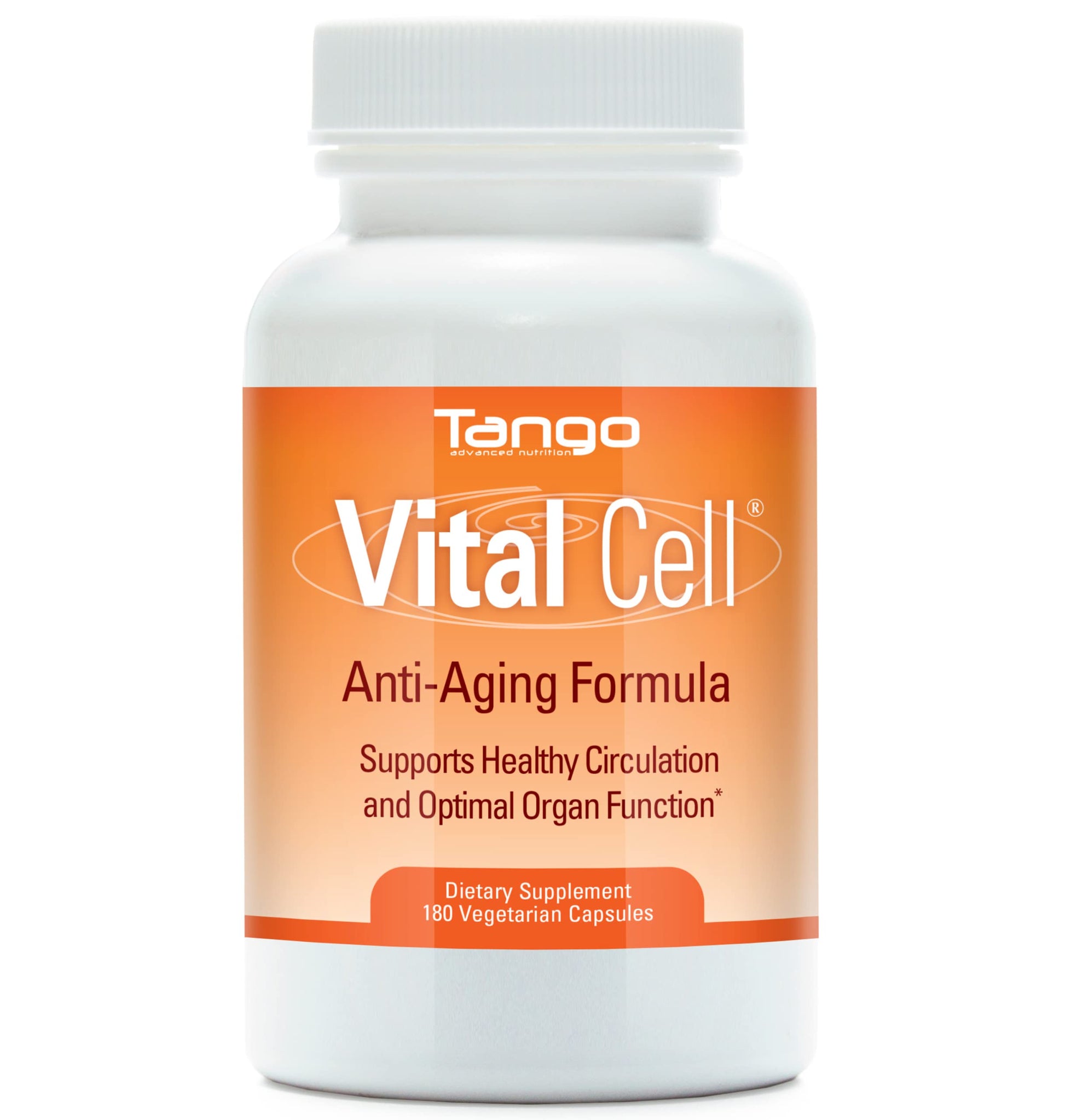 Vital Cell Natural Anti-Aging Supplement for Men and Women, Supporting Circulation and Healthy Organ Function (180 Vegetarian Capsules) Tango Au supplements