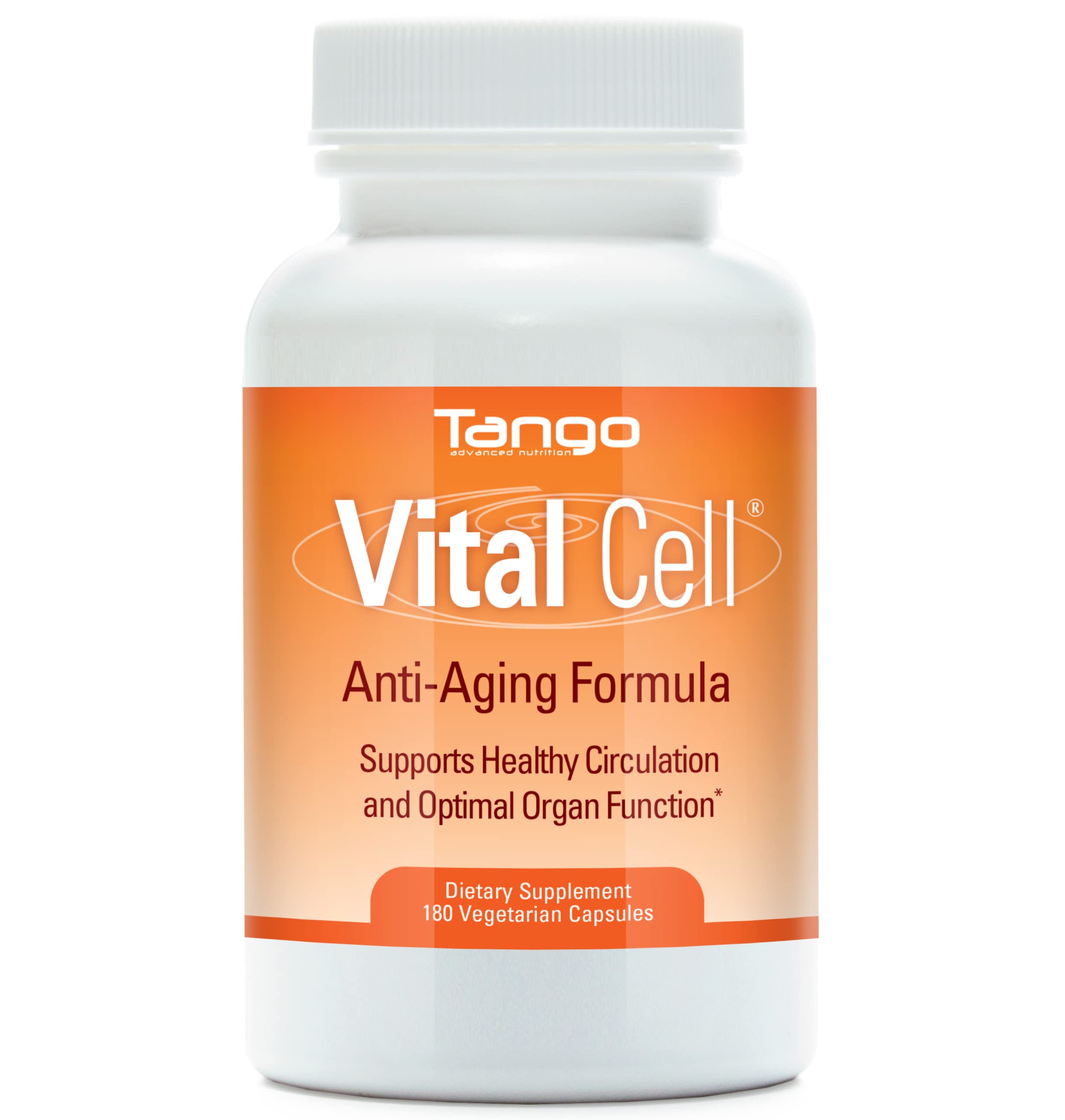 Vital Cell Natural Anti-Aging Supplement for Men and Women, Supporting Circulation and Healthy Organ Function (180 Vegetarian Capsules) Tango Au supplements