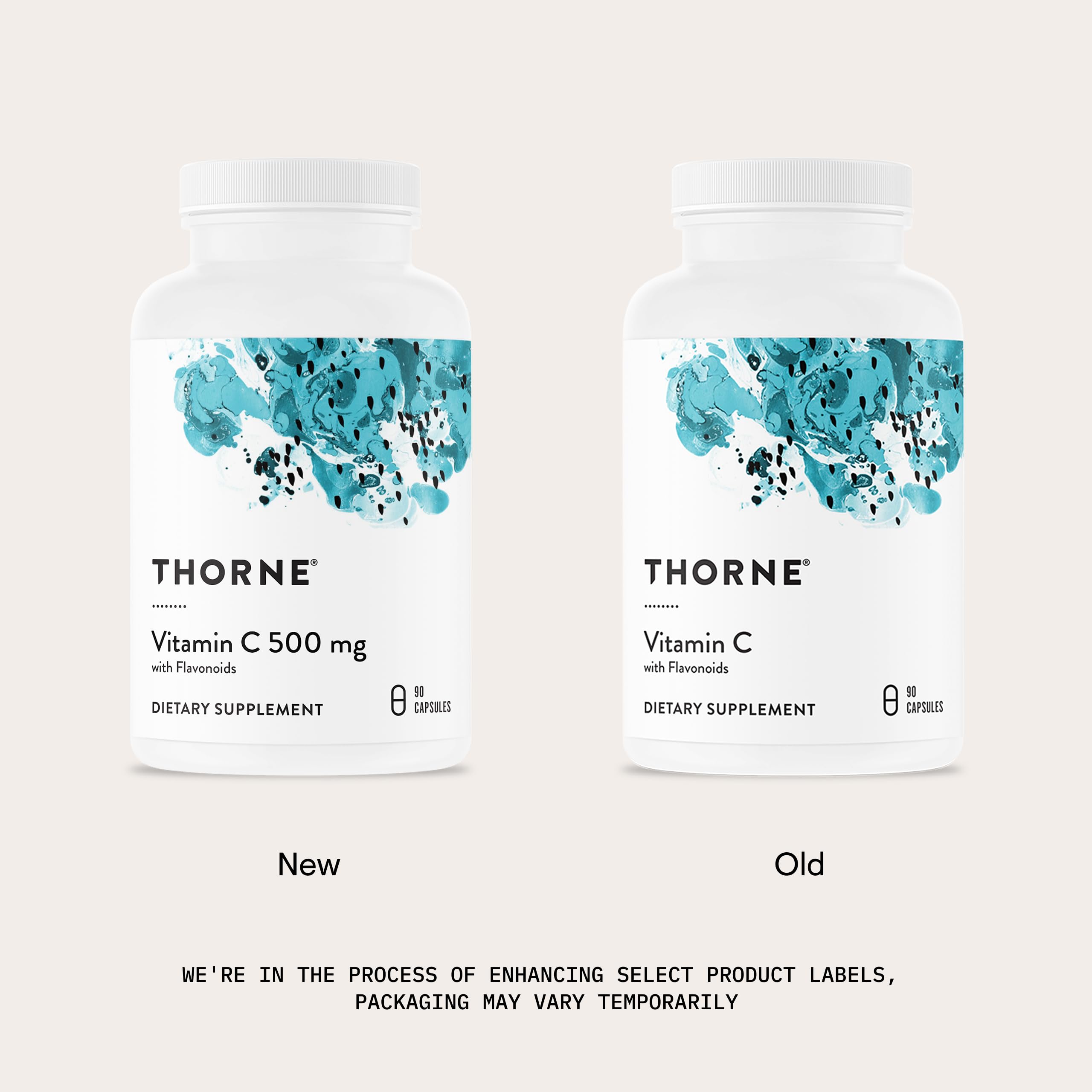 THORNE - Vitamin C 500 mg - Blend of Vitamin C and Citrus Bioflavonoids from Oranges - Supports Immune System, Cellular Energy Production & Collagen Production* - Third-Party Certified - 90 Servings THORNE Au supplements