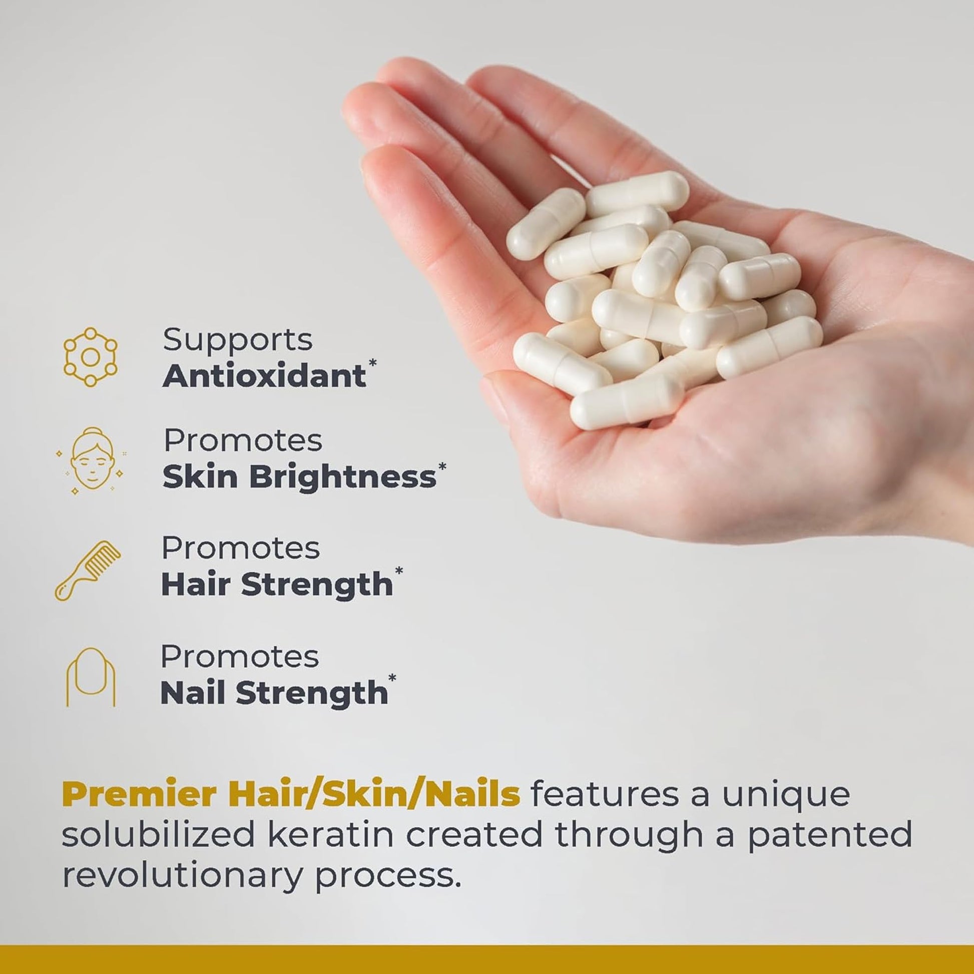 Premier Research Labs Premier Hair/Skin/Nails - Hair Growth Supplement for Women & Men with Keratin, Vitamins for Hair Growth, Beauty from Within for Hair, Skin and Nails - 60 Vegetarian Capsules Premier Research Labs Au supplements