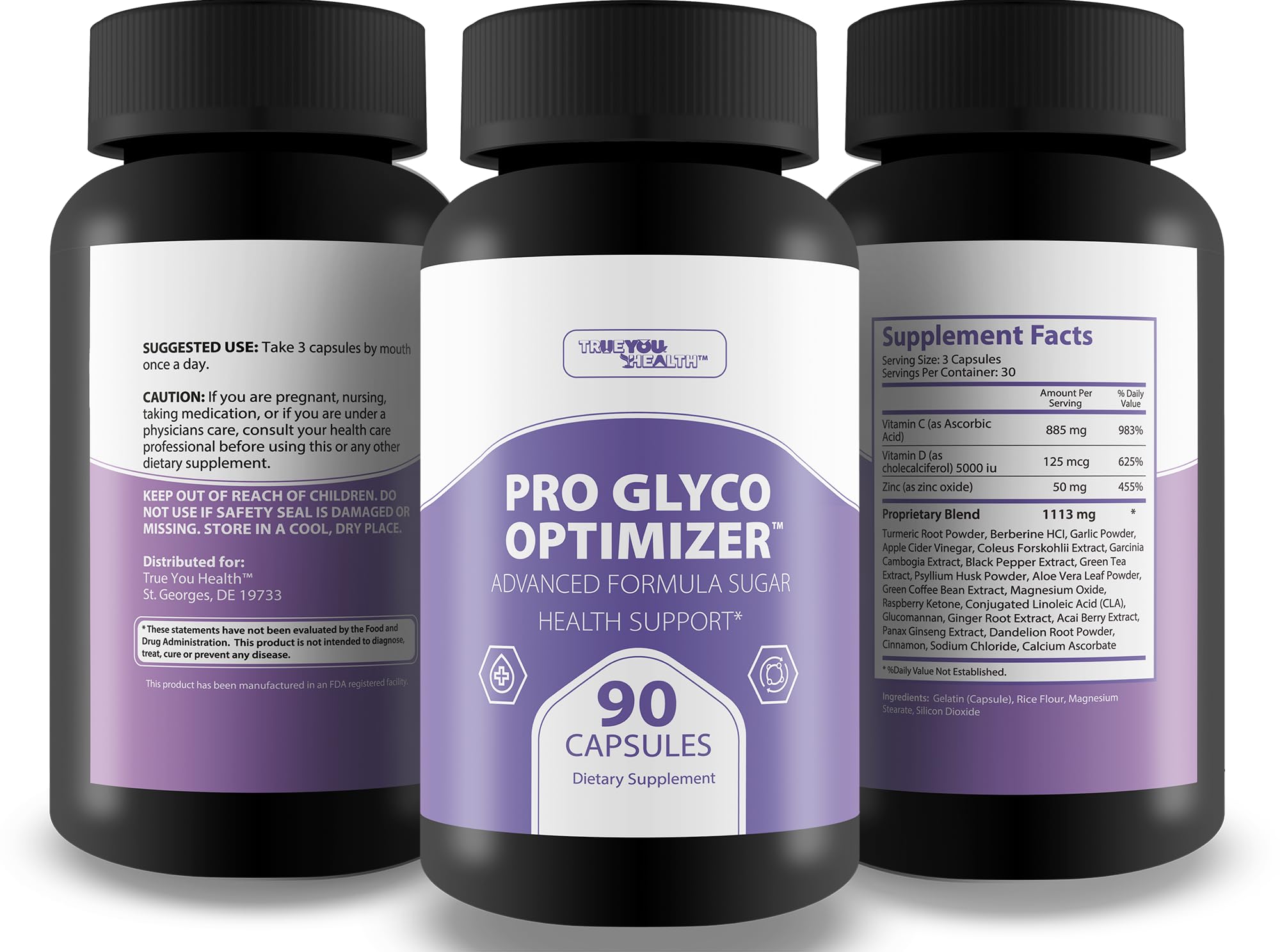 Pro Glyc0 Optimizer - Our Best Sugar Health Support Supplement - Our Best Overall Blood Health & Blood Circulation Support Supplement - Natural Blood Balance Blood Booster Pills True You Health Au supplements