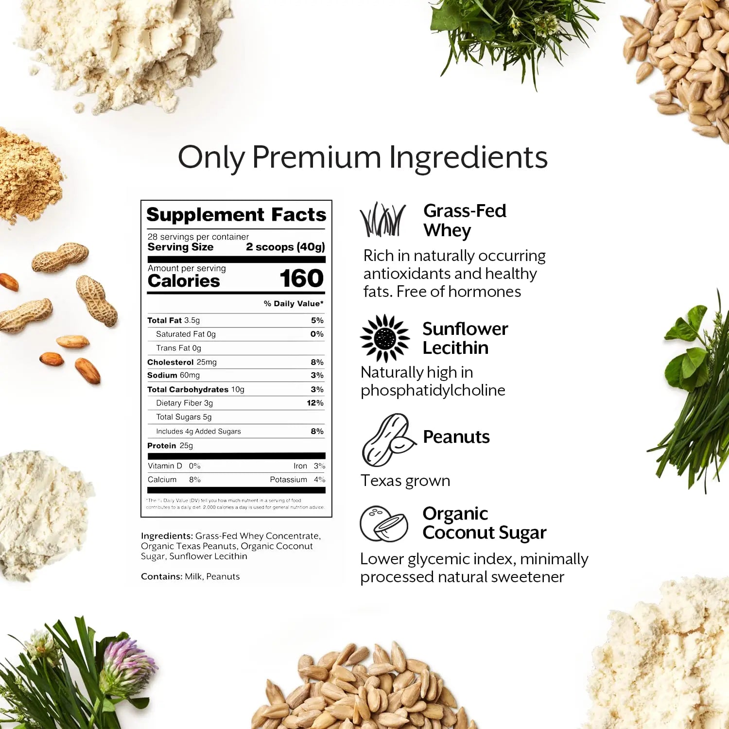 Promix Whey Protein Powder, Peanut Butter - 2.5lb Bulk - Grass-Fed & 100% All Natural ProMix Nutrition Au supplements