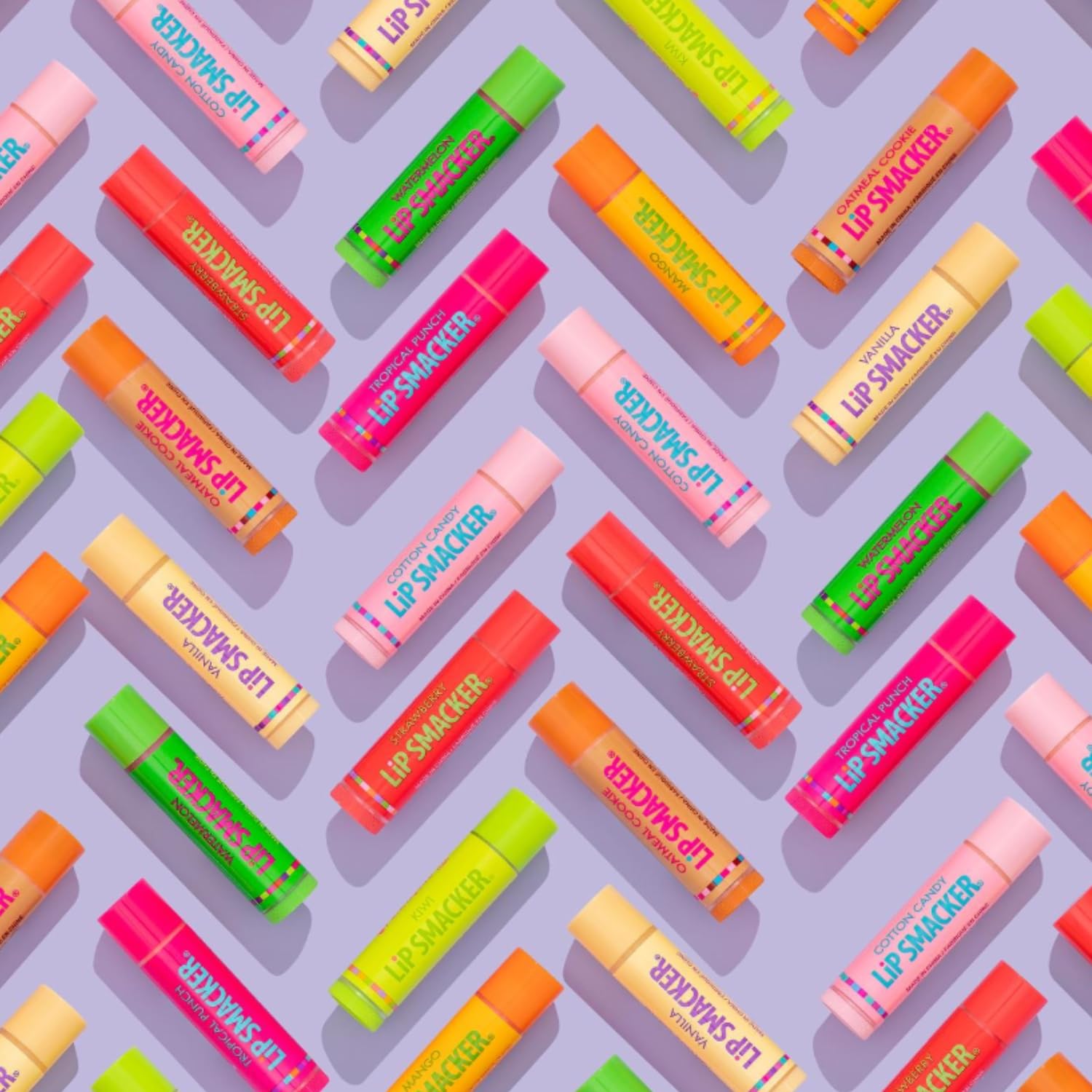 Lip Smacker Original & Best Holiday Flavored Lip Balm Party Pack, Oatmeal Cookie, Vanilla, Mango, Watermelon, Tropical Punch, Cotton Candy, Kiwi, Strawberry, Clear Lip Smacker Au supplements