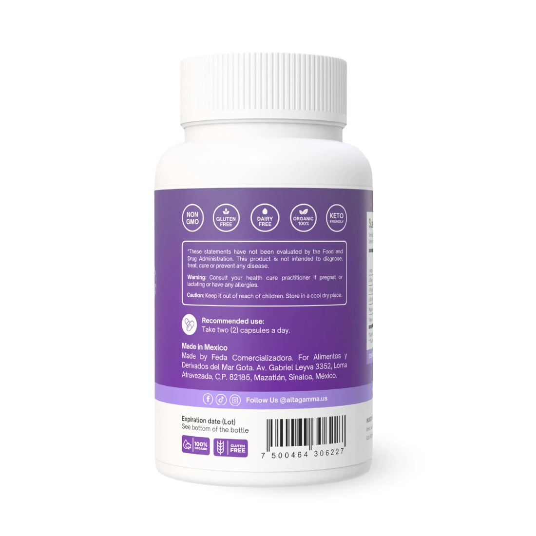 ALTAGAMMA Sleep Support Supplement - Better Sleep Support, Deep Rest & Super Calm - Natural Deep Sleep Supplements for Adults with Vitamins, L Tyrosine, L Tryptophan, Magnesium & Zinc, 60 Capsules ALTAGAMMA Au supplements