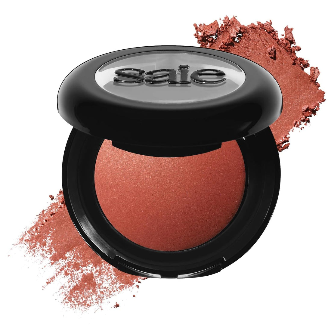 Saie SuperSuede Baked Blush - Talc-Free Powder Blush for Cheeks Infused with Hyaluronic Acid, Glycerin + Squalane - Hydrating Face Makeup for a Natural, Diffused Flush of Color - Ciao (0.1 Ounce) Saie Au supplements