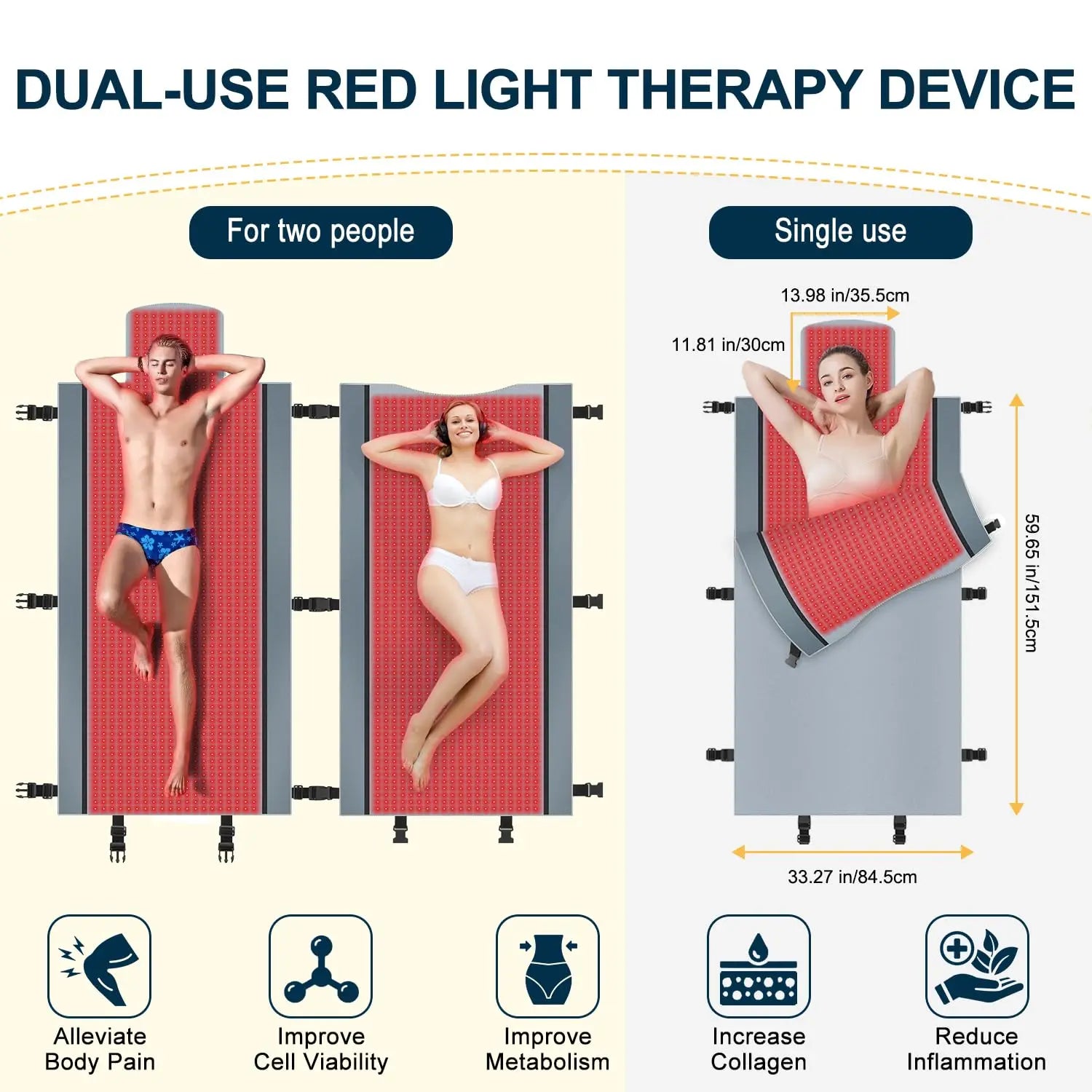 Red Light Therapy for Body - Full Body Red Light Therapy Mat, 71.0x33.30in, 2570Pcs 660nm Kaoudt Au supplements