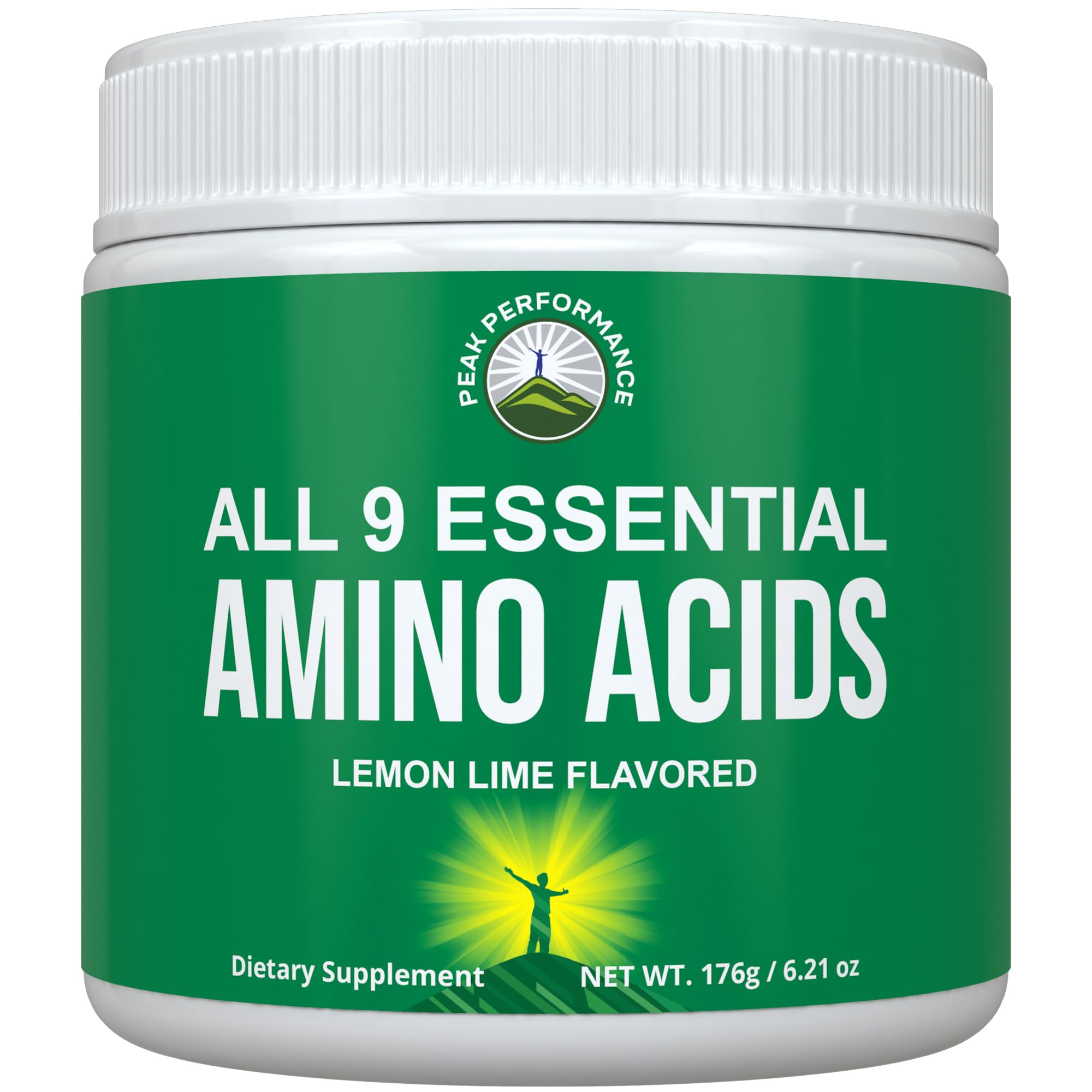 All 9 Essential Amino Acids Powder. Pre + During + Post Workout with EAAs + BCAAs for Energy, Muscle Growth, and Recovery. Non-GMO BCAA and EAA Powders for Men + Women. 3rd Party Tested. Lemon Lime Peak Performance Au supplements
