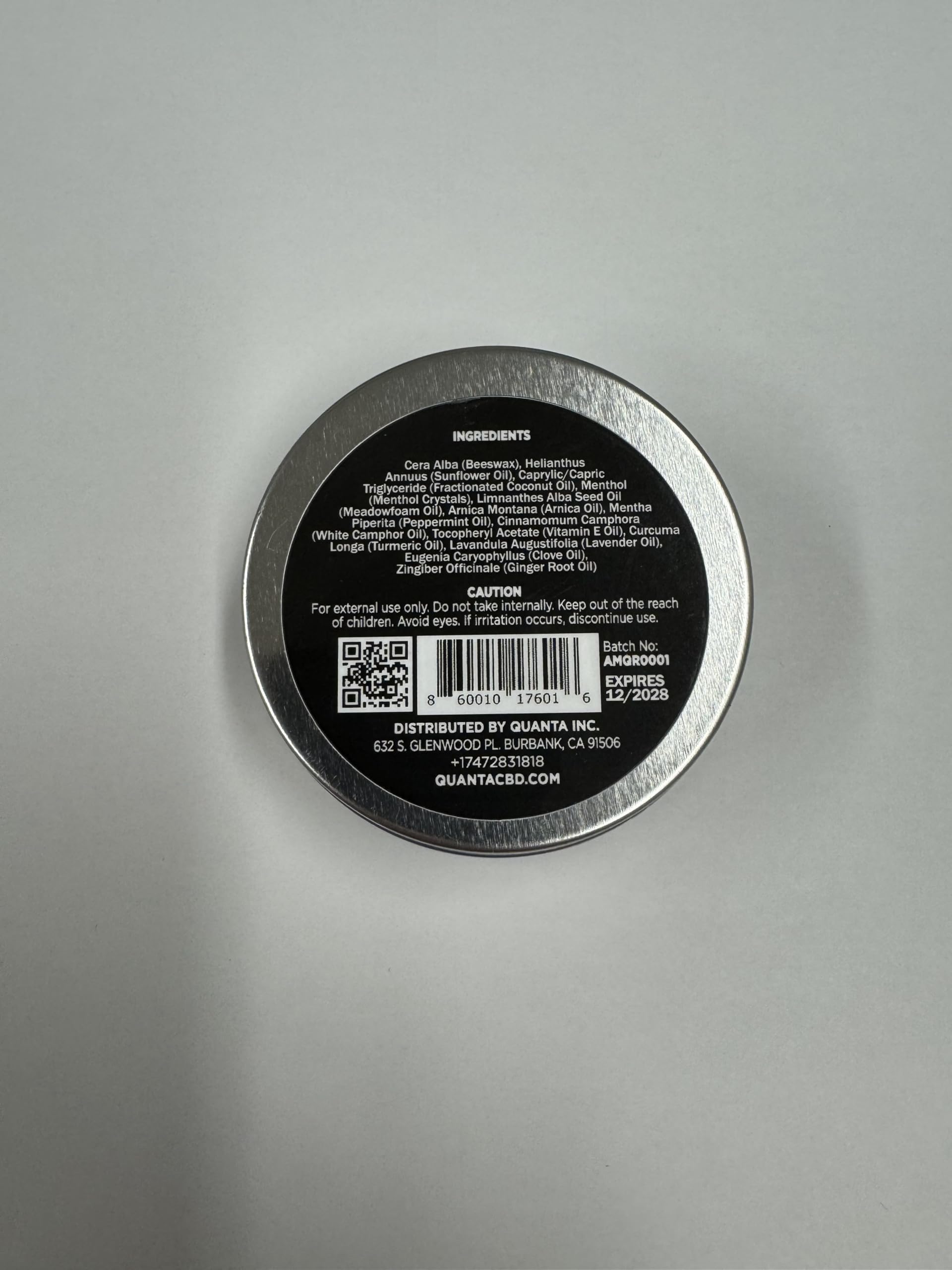 Quanta Muscle Rub - Coconut Oil, Vitamin E, Arnica, Ginger Root, Turmeric & Lavender – 1 oz Quanta Au supplements