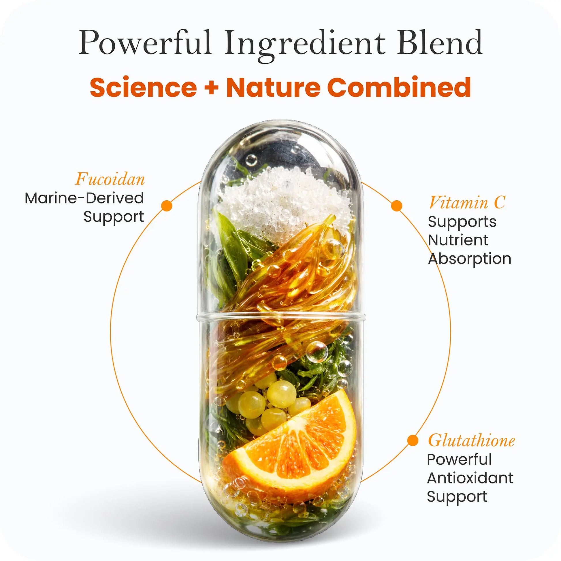 Advanced Glutathione Complex 500mg – with Fucoidan & Vitamin C – Antioxidant Support for Skin Glow, Detox & Immune Health – Non-GMO, Made in USA (60 Capsules) Collagen Laborés Au supplements