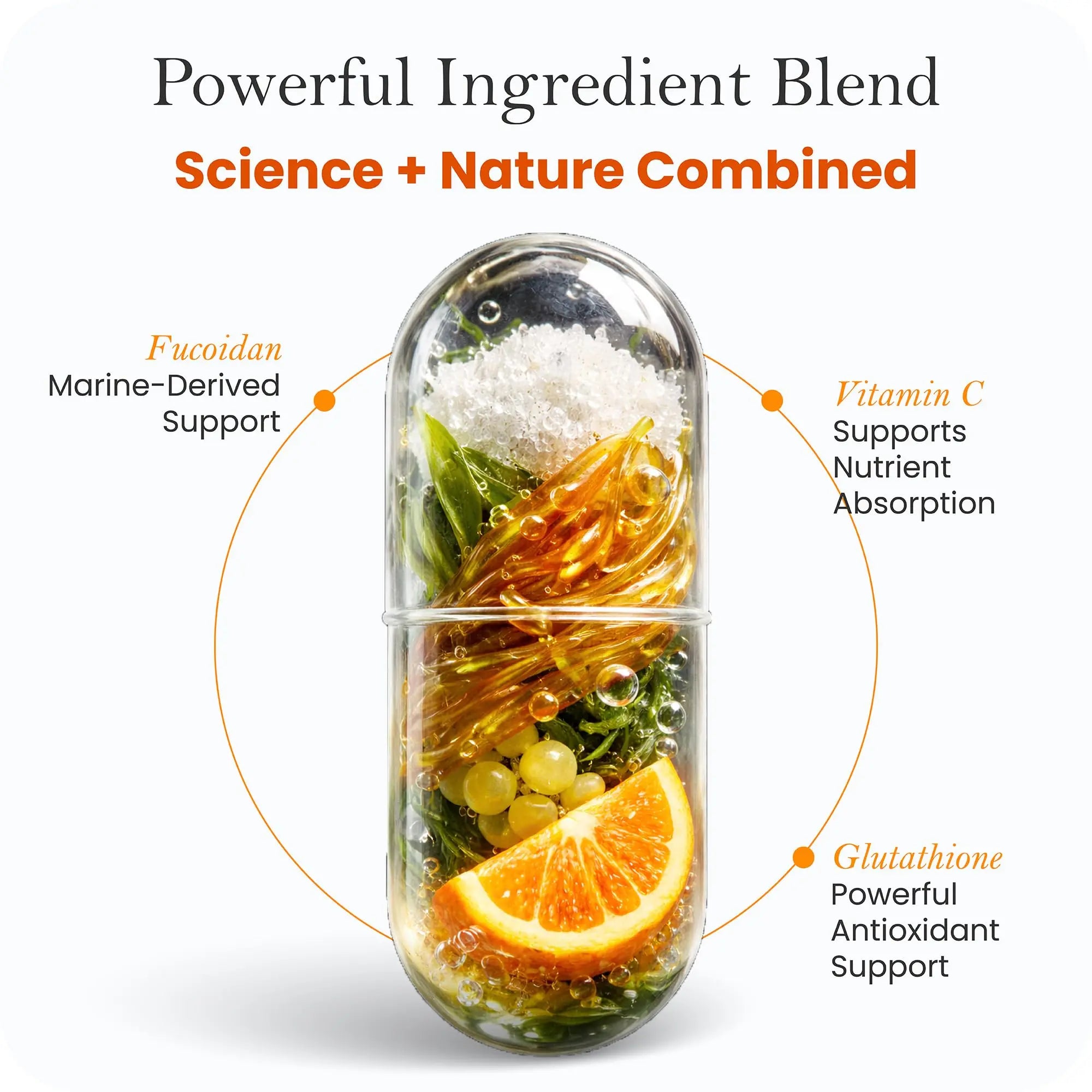 Advanced Glutathione Complex 500mg – with Fucoidan & Vitamin C – Antioxidant Support for Skin Glow, Detox & Immune Health – Non-GMO, Made in USA (60 Capsules) Collagen Laborés Au supplements