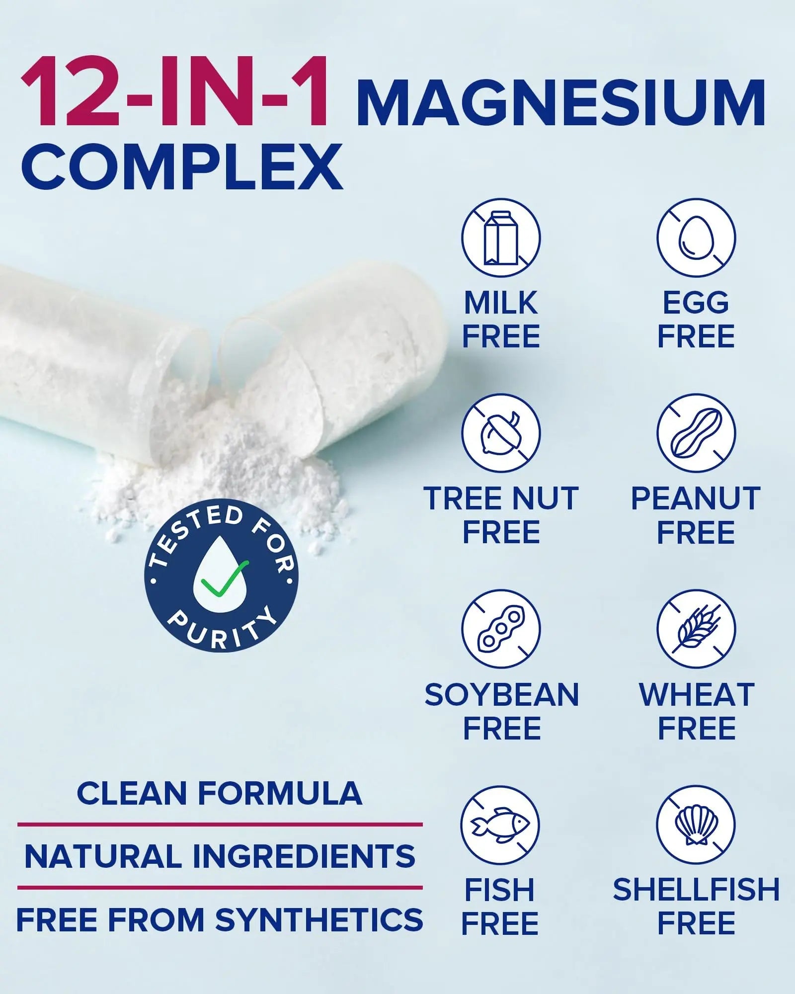 Terranics 12-in-1 Magnesium Complex 500mg, High Absorption Chelated Magnesium Glycinate, Citrate, Malate, Taurate, Orotate & More, for Sleep, Calm, Energy, Heart, Vegan, Non-GMO,120 Capsules Terranics Au supplements