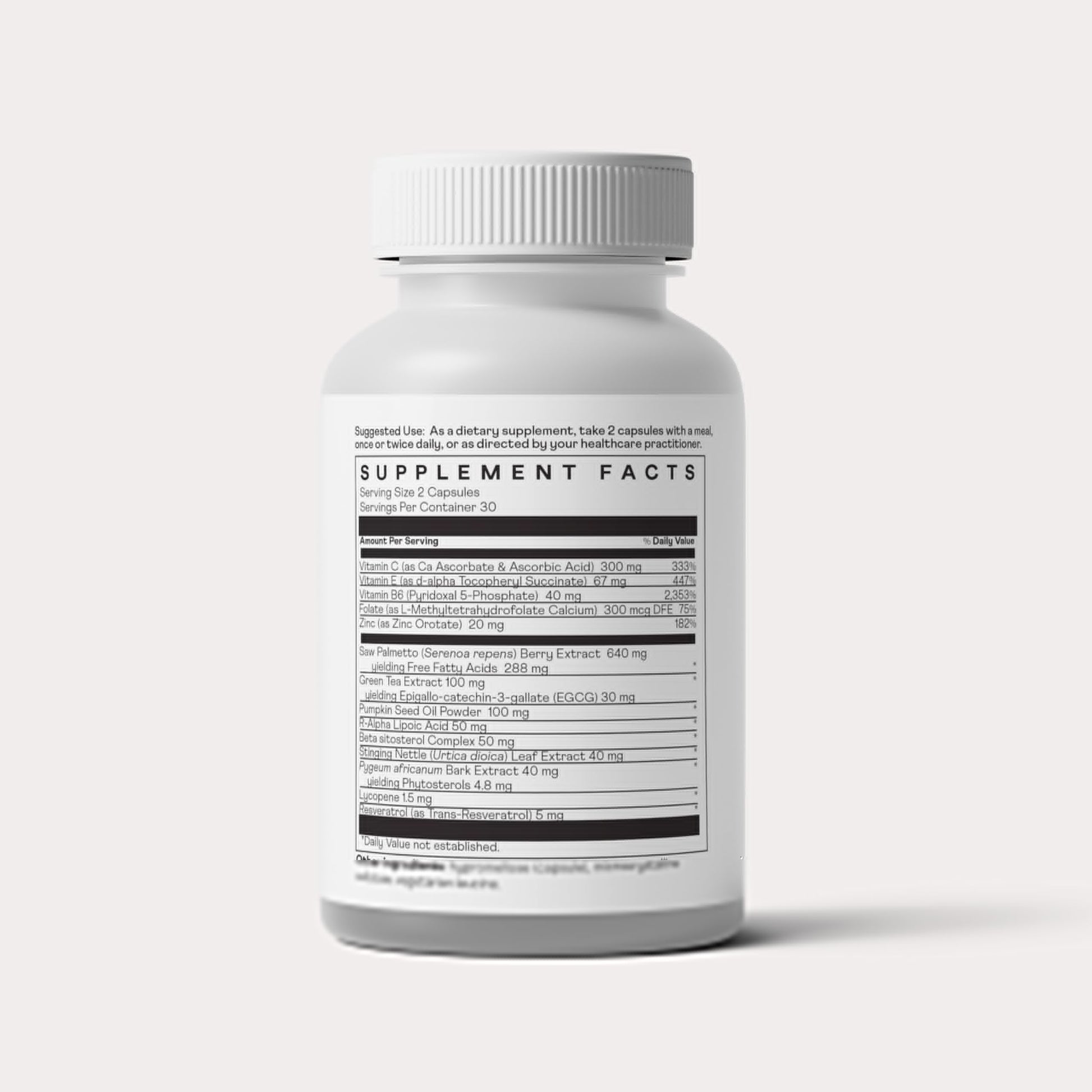 Nuray Prostate Support Supplement for Men and Women with Saw Palmetto, Vitamin C, Vitamin E, Zinc, Stinging Nettle & Alpha Lipoic Acid - 60 Vegetarian Capsules Nuray Au supplements