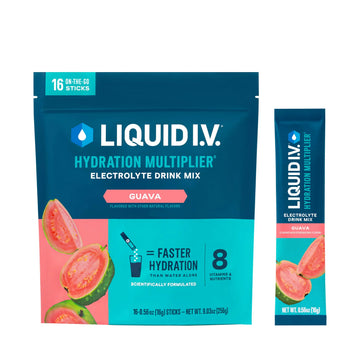 Liquid I.V.® Hydration Multiplier - Guava | Electrolyte Powder Drink Mix | 1 Pack (16 Servings) Liquid I.V. Au supplements